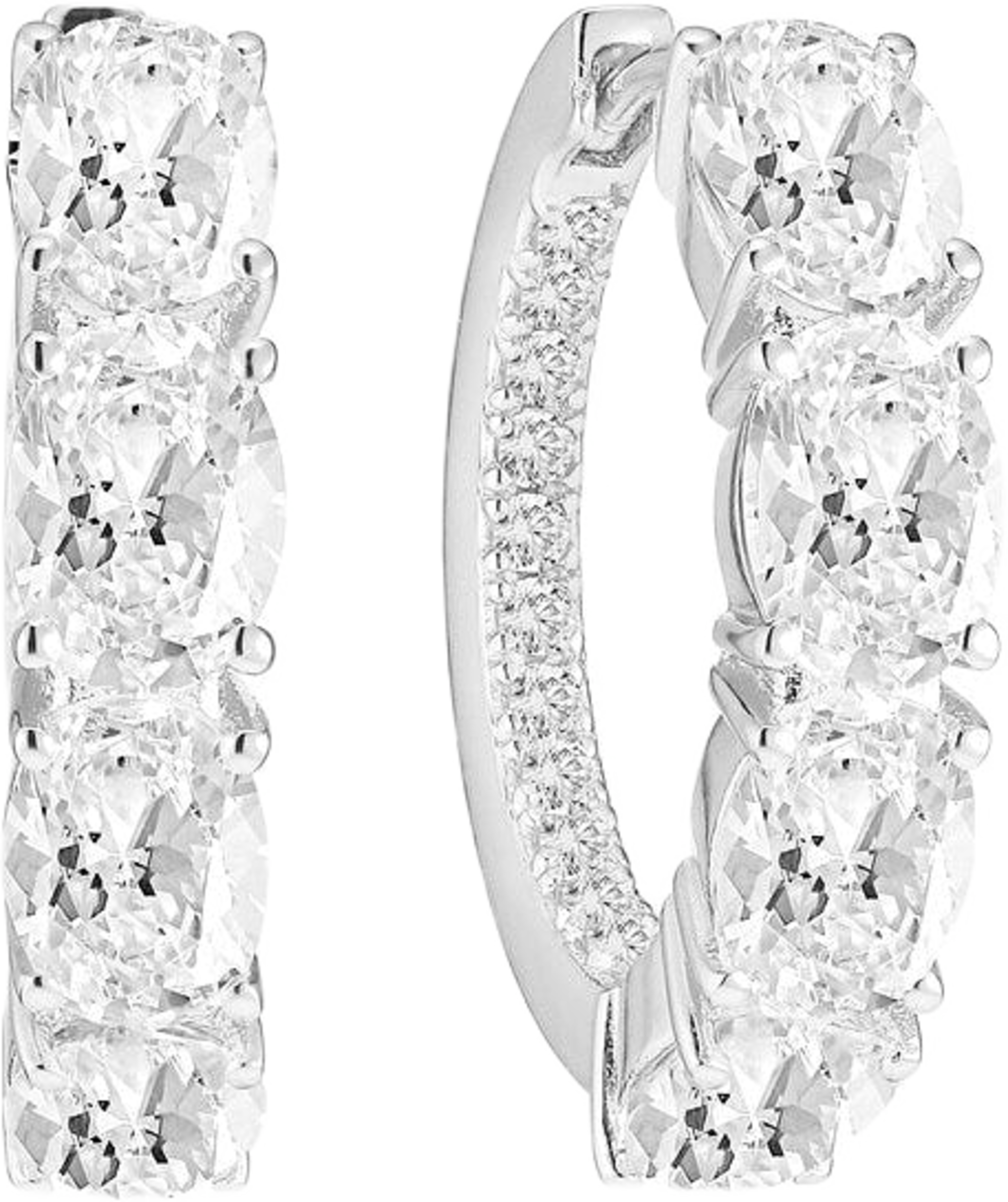 Earring Ellisse Creolo, från Sif Jakobs Jewellery, i färgen silver. Klicka för att öppna bilden i stort format