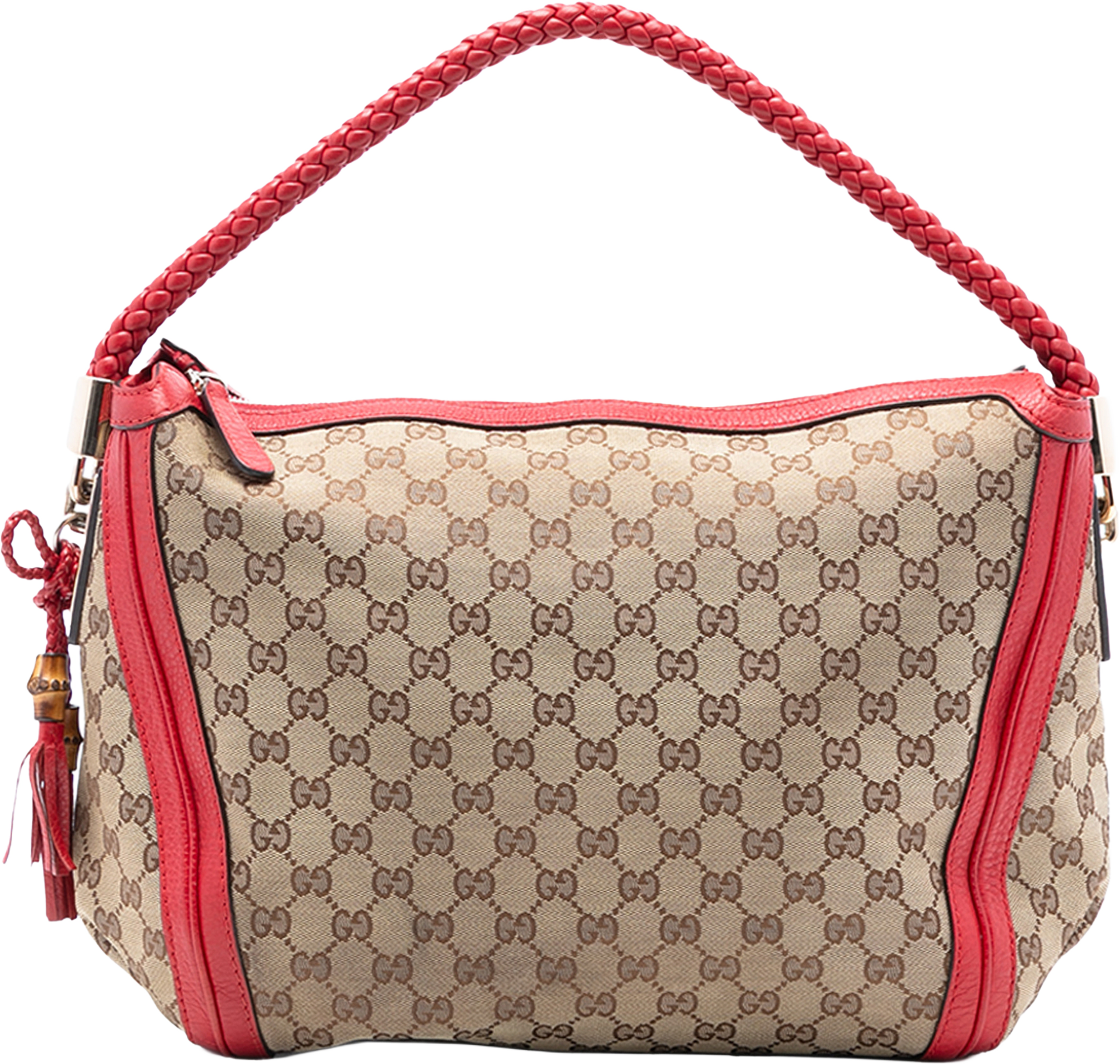 Gucci Medium Gg Canvas Bella Shoulder Bag, från Luxclusif, i färgen beige. Klicka för att öppna bilden i stort format
