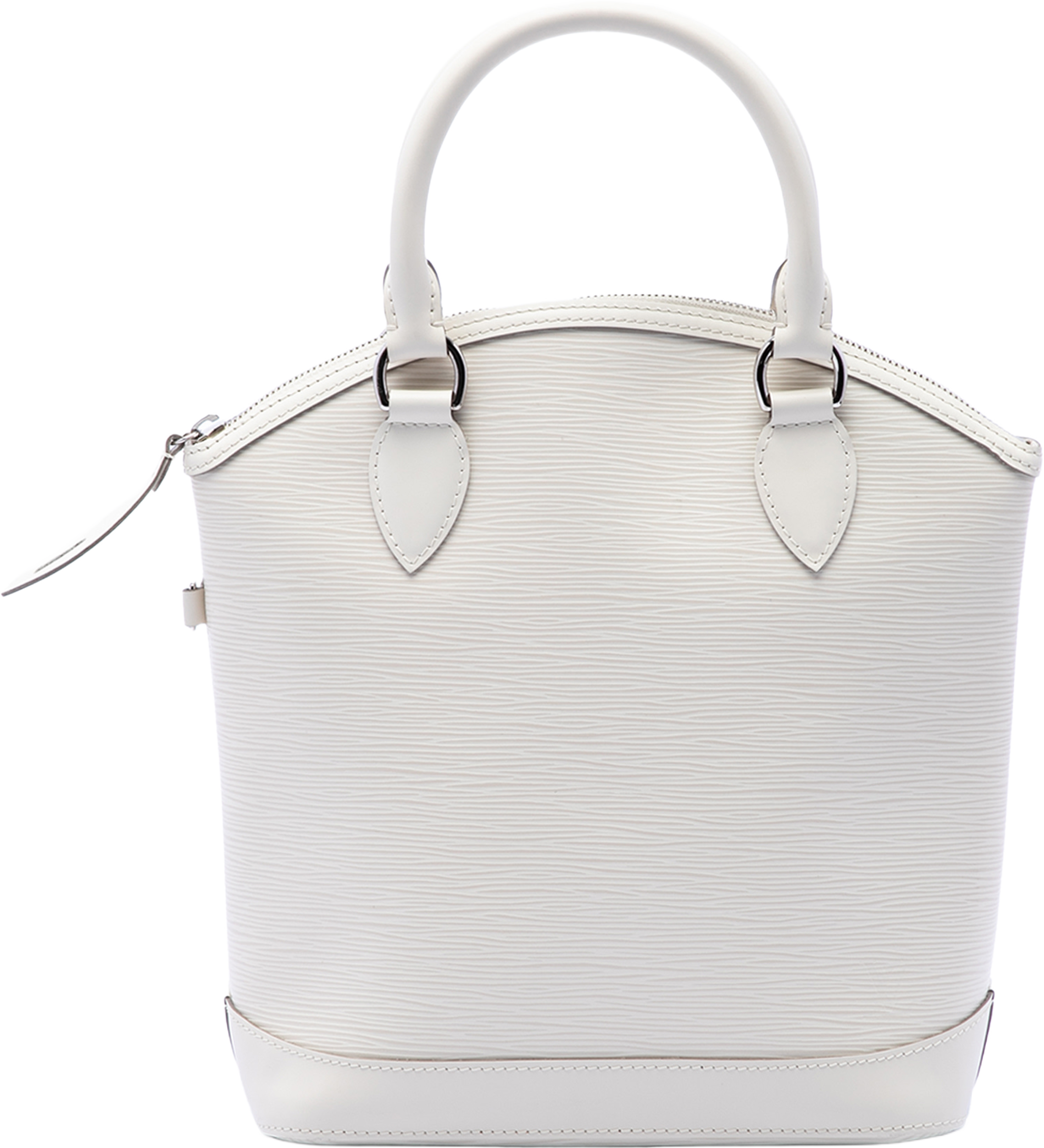 Louis Vuitton Epi Lockit Vertical, från Luxclusif, i färgen white. Klicka för att öppna bilden i stort format
