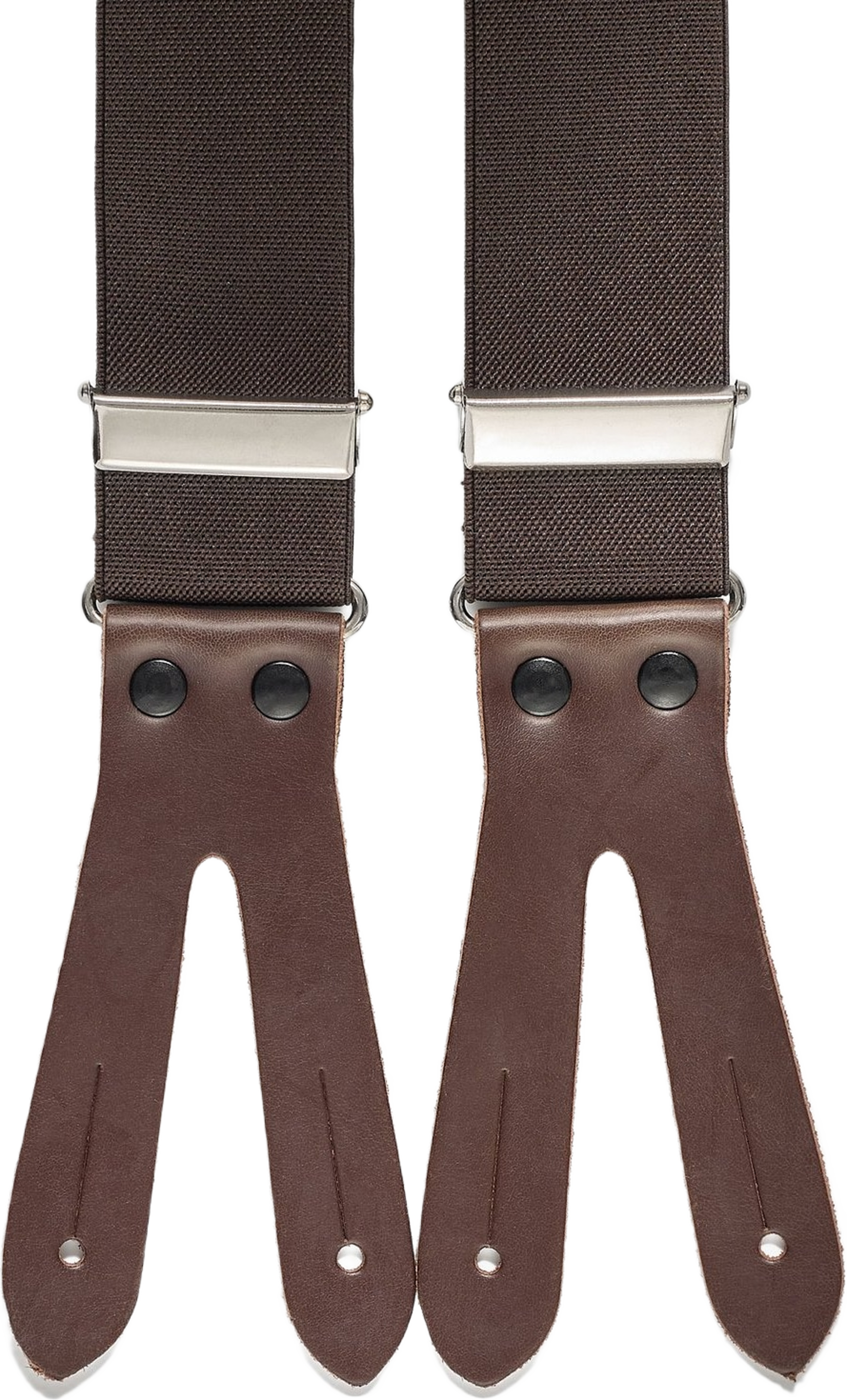 Leather Suspenders Solid