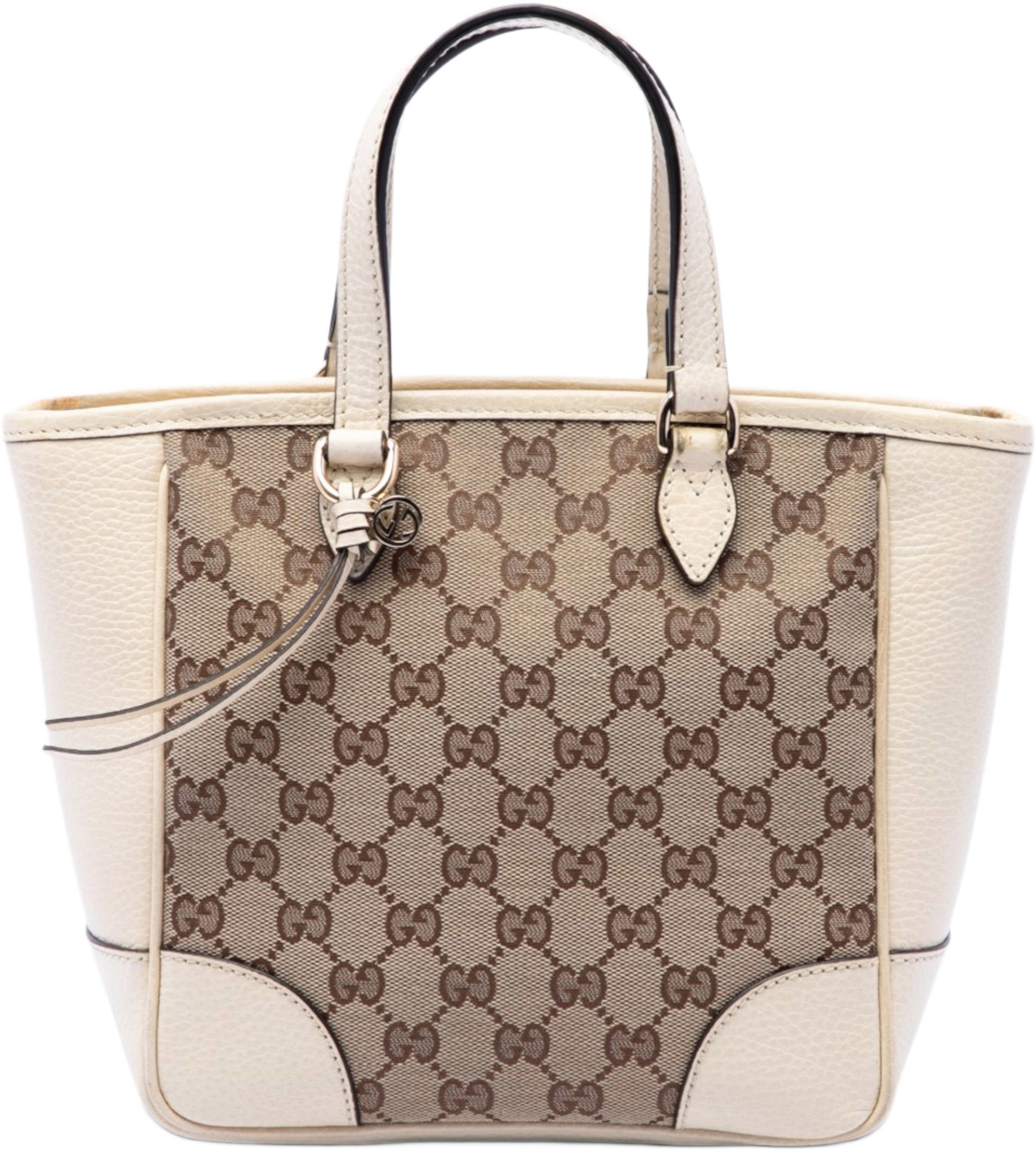 Gucci Small Microguccissima Bree Satchel, från Luxclusif, i färgen vit. Klicka för att öppna bilden i stort format