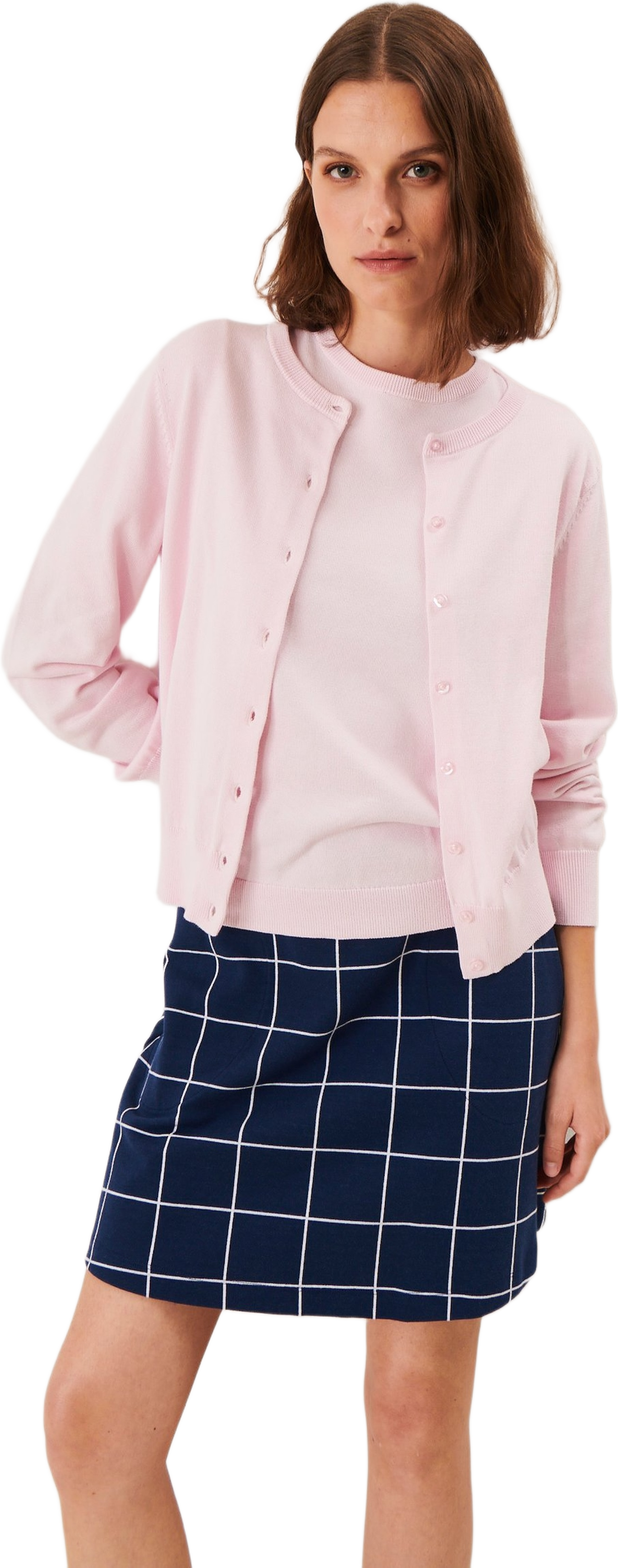 Solange Cardigan, från Jumperfabriken, i färgen light pink. Klicka för att öppna bilden i stort format