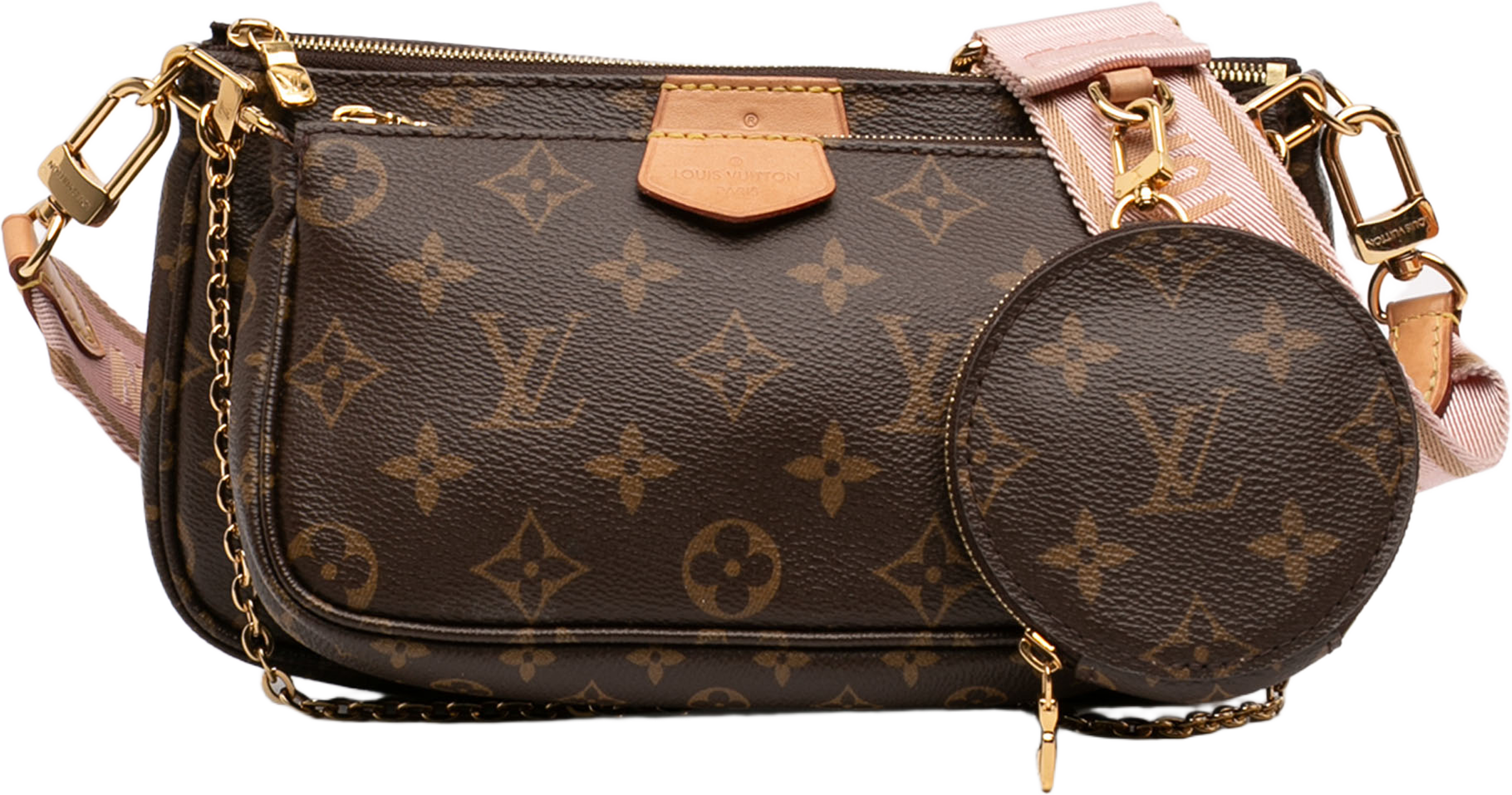 Louis Vuitton Monogram Multi Pochette Accessoires, från Luxclusif, i färgen brown. Klicka för att öppna bilden i stort format
