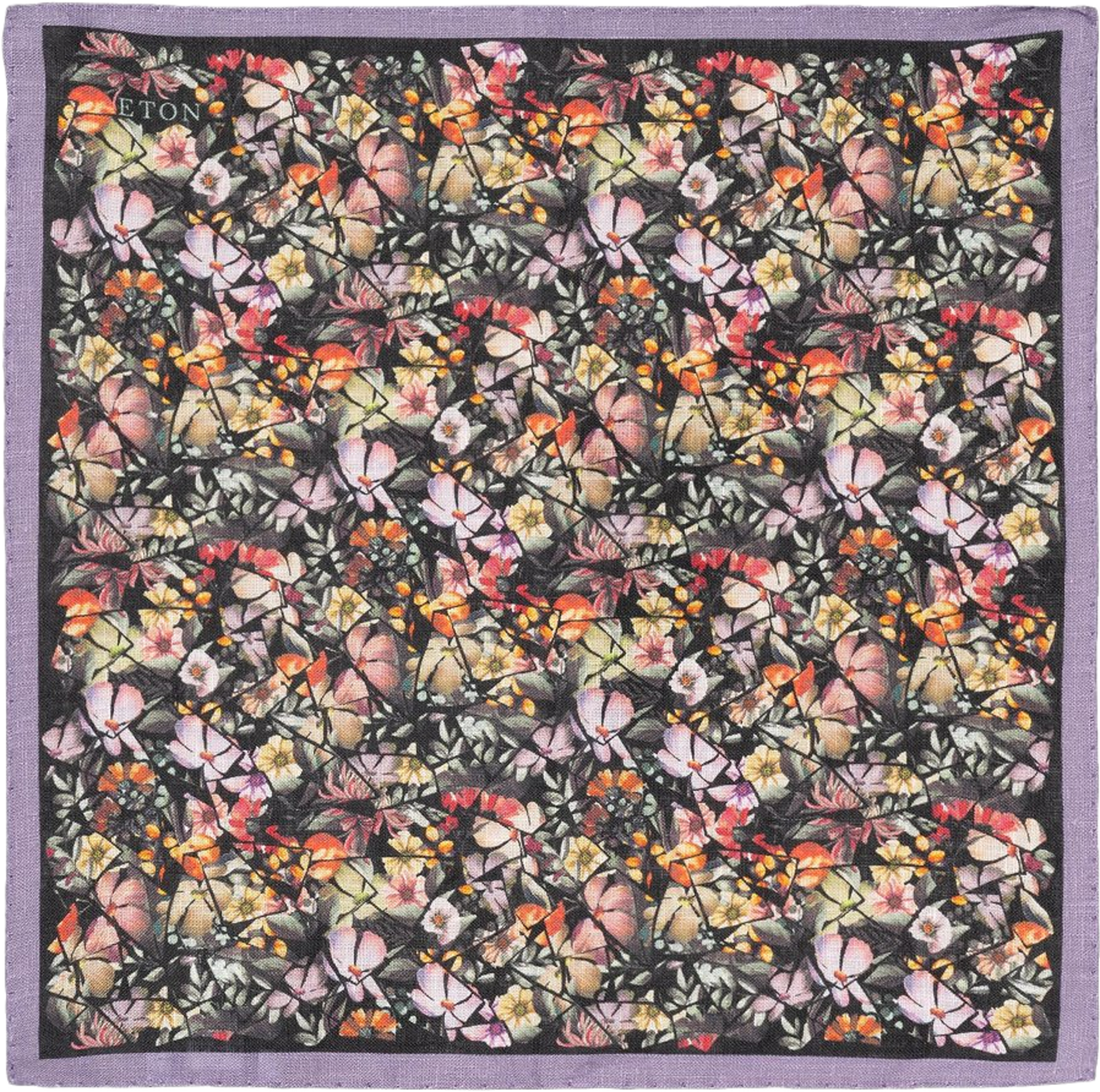 Näsduk I Linne, från Eton, i färgen multi. Klicka för att öppna bilden i stort format