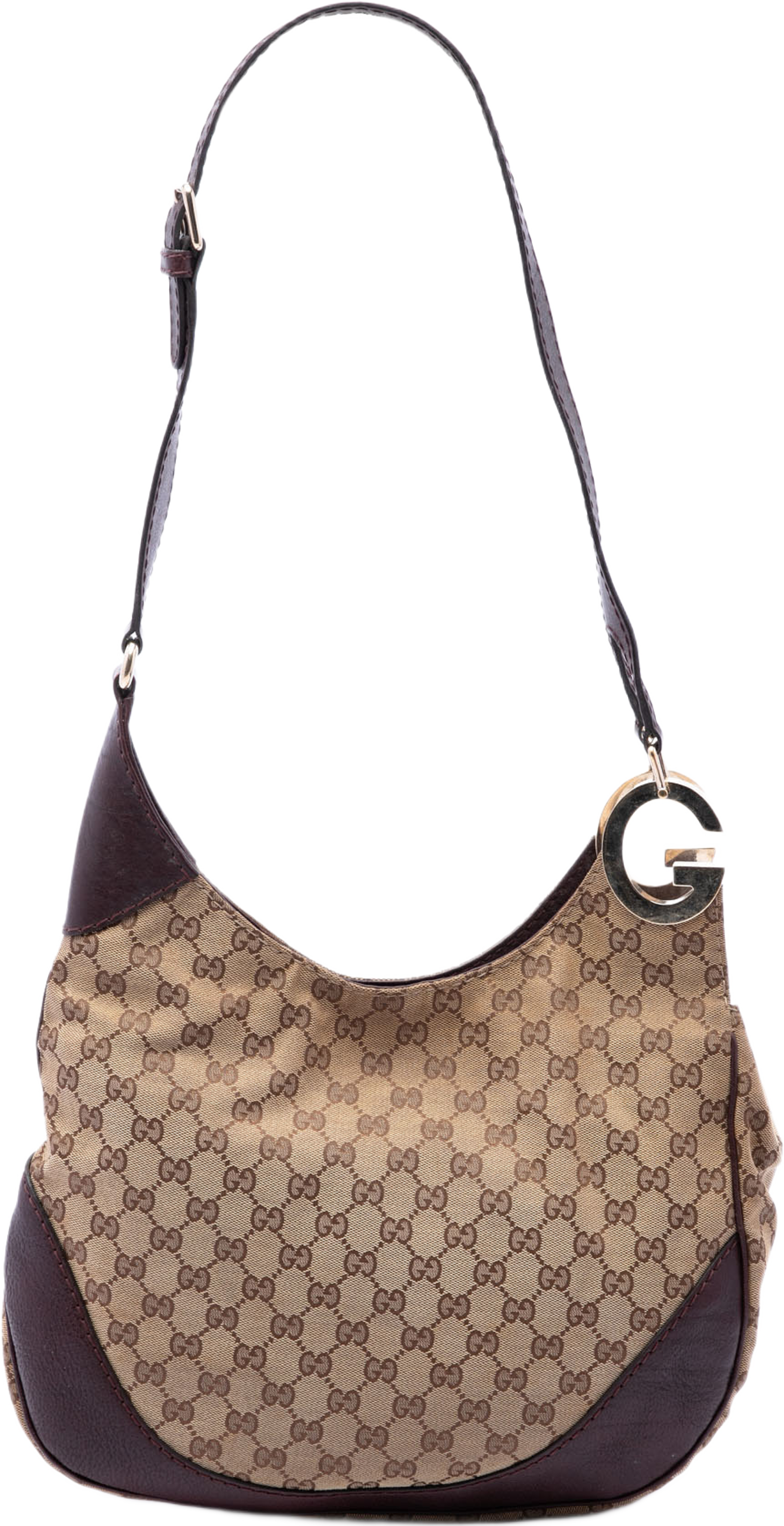 Gucci Gg Canvas Charlotte Crossbody, från Luxclusif, i färgen beige. Klicka för att öppna bilden i stort format