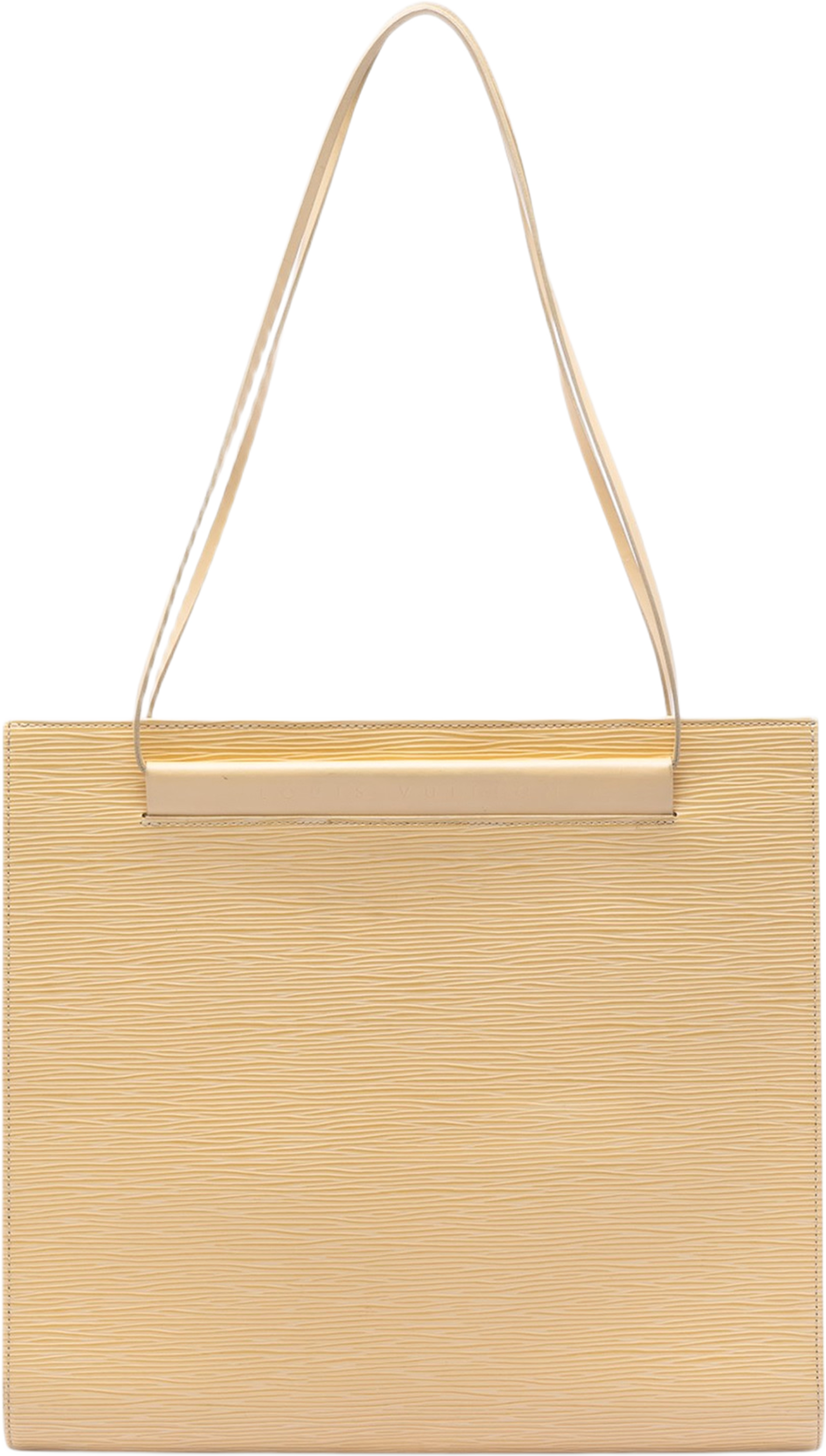 Louis Vuitton Epi Saint Tropez, från Luxclusif, i färgen beige. Klicka för att öppna bilden i stort format