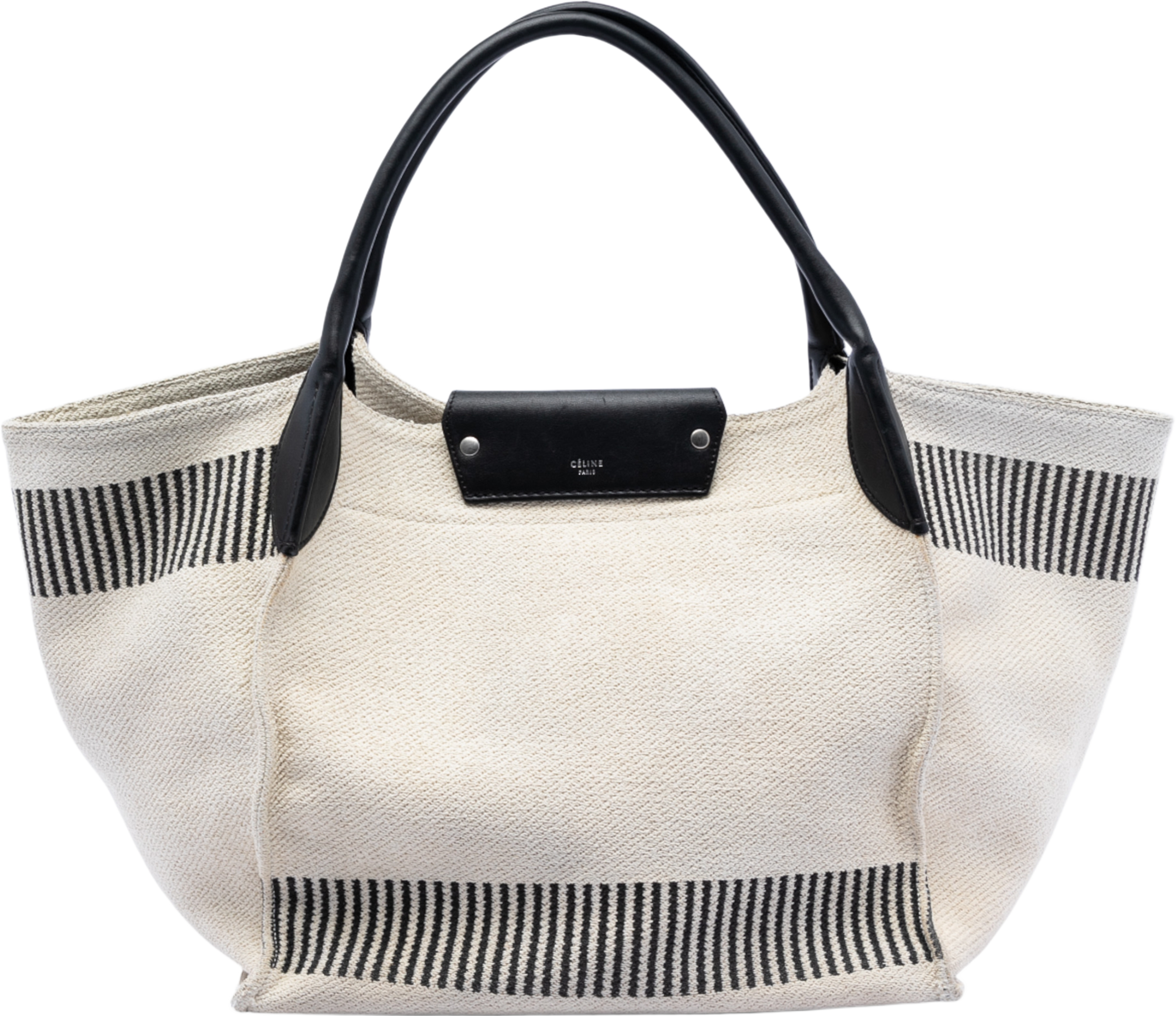 Celine Medium Canvas Big Satchel, från Luxclusif, i färgen white. Klicka för att öppna bilden i stort format