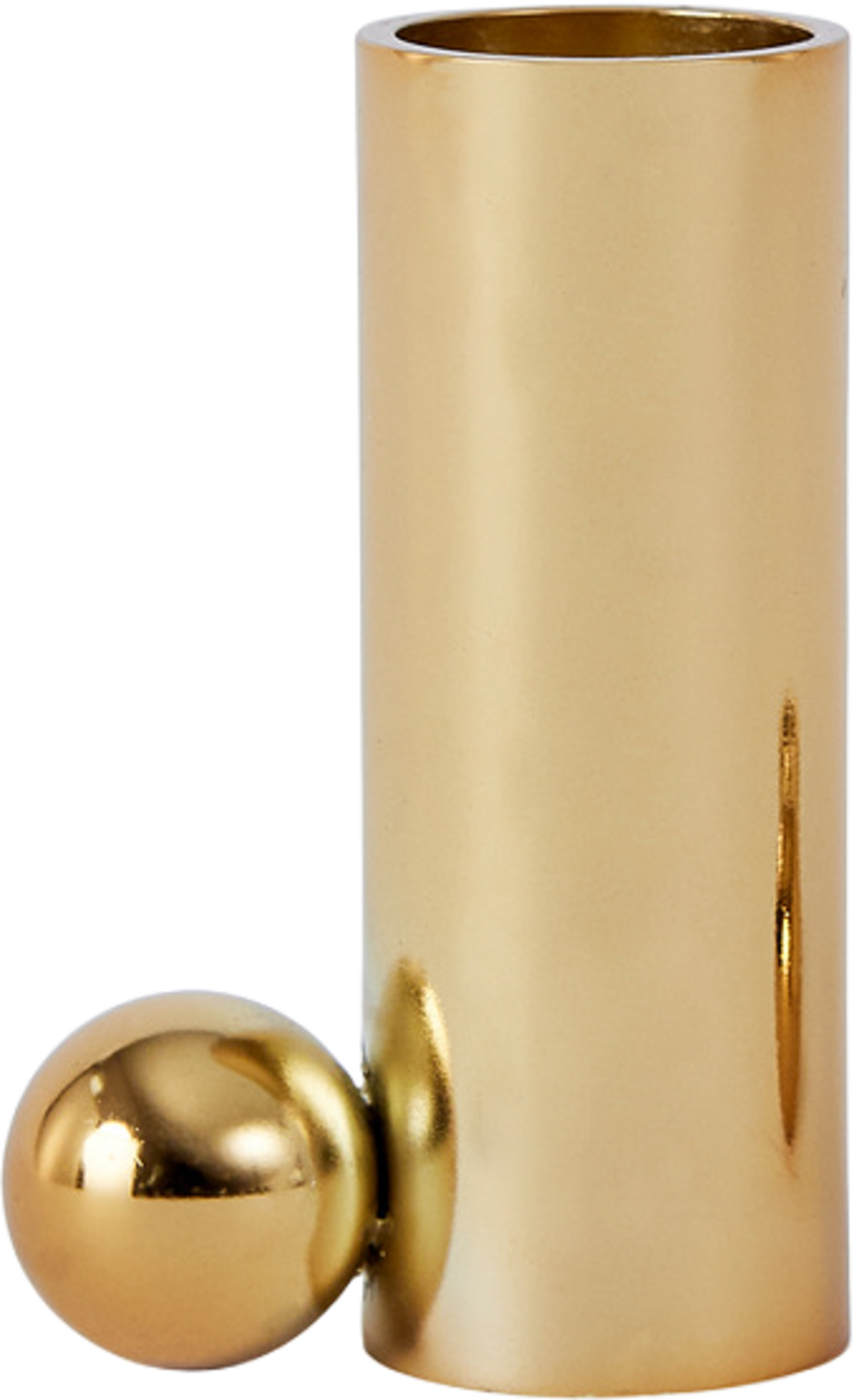 Palloa Candleholder - High, från OYOY Living, i färgen brass. Klicka för att öppna bilden i stort format