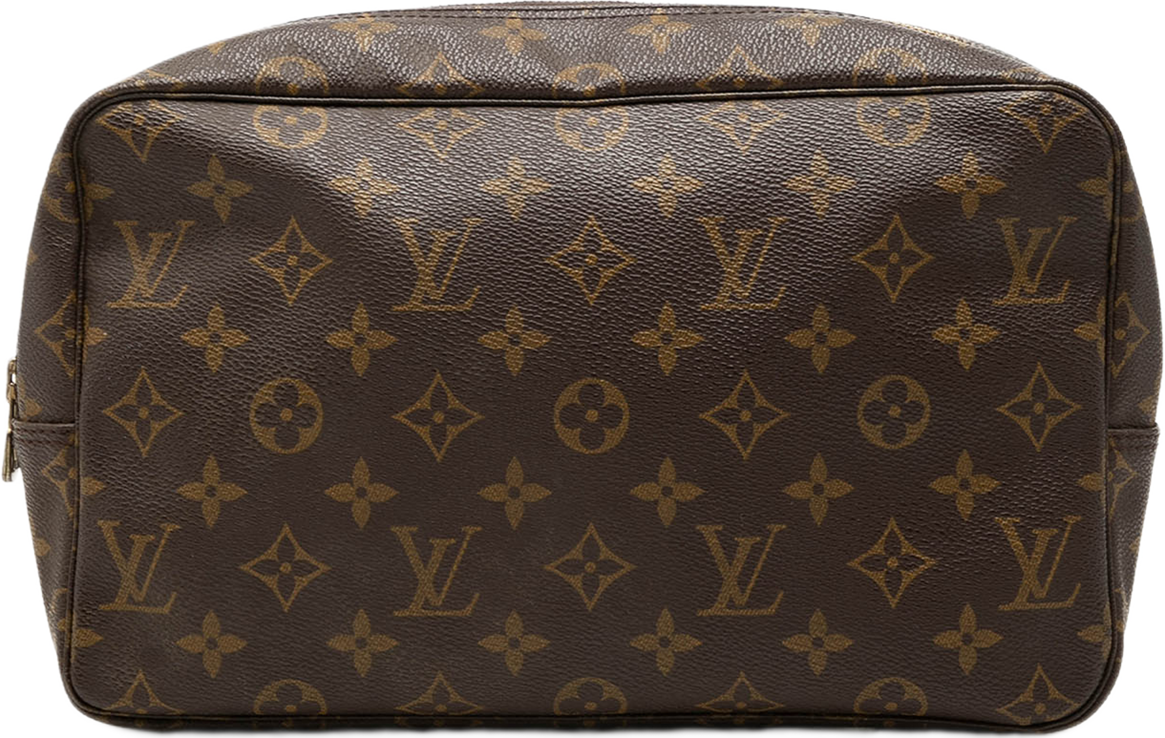 Louis Vuitton Monogram Trousse Toilette 28, från Luxclusif, i färgen brun. Klicka för att öppna bilden i stort format