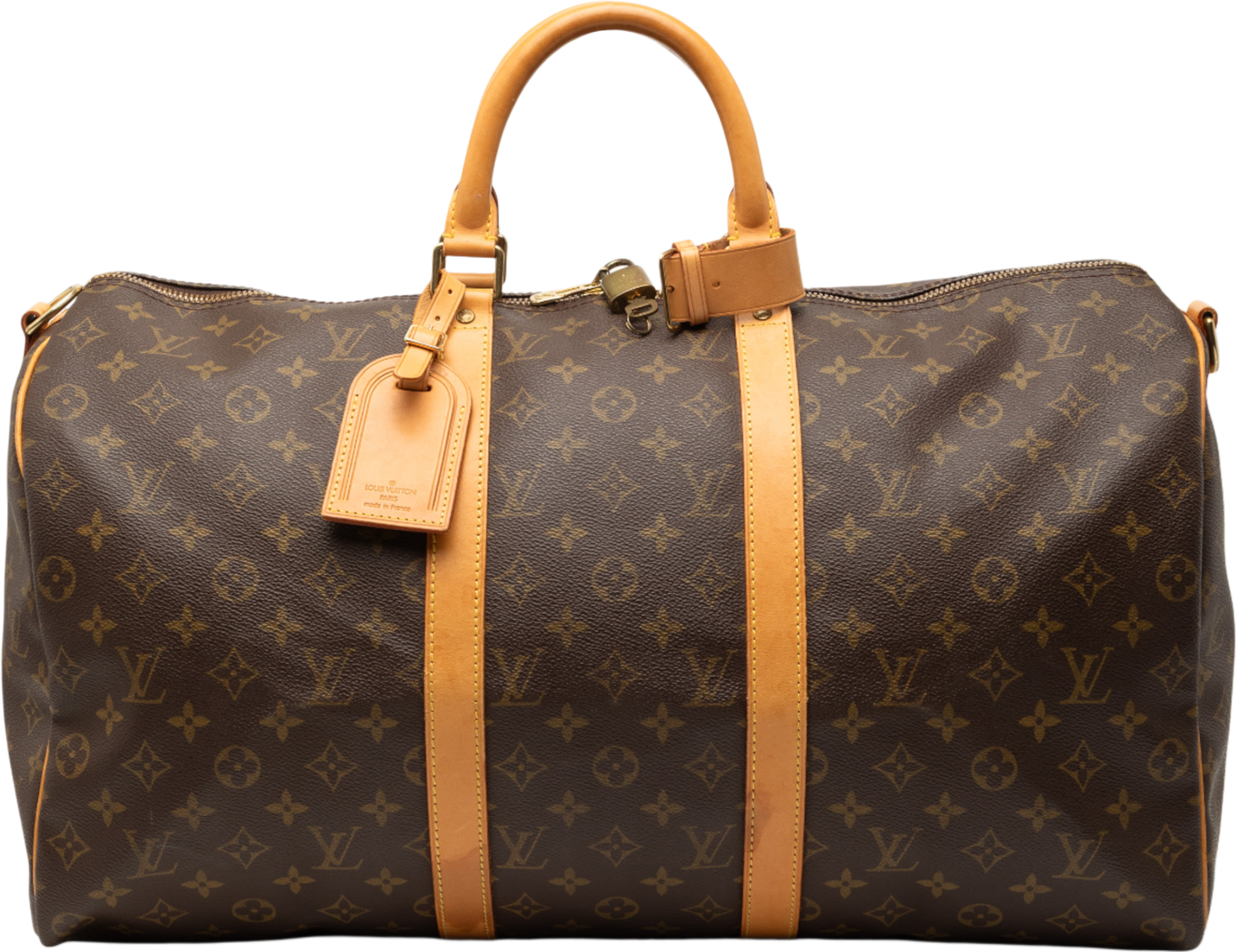 Louis Vuitton Monogram Keepall Bandouliere 50, från Luxclusif, i färgen brown. Klicka för att öppna bilden i stort format