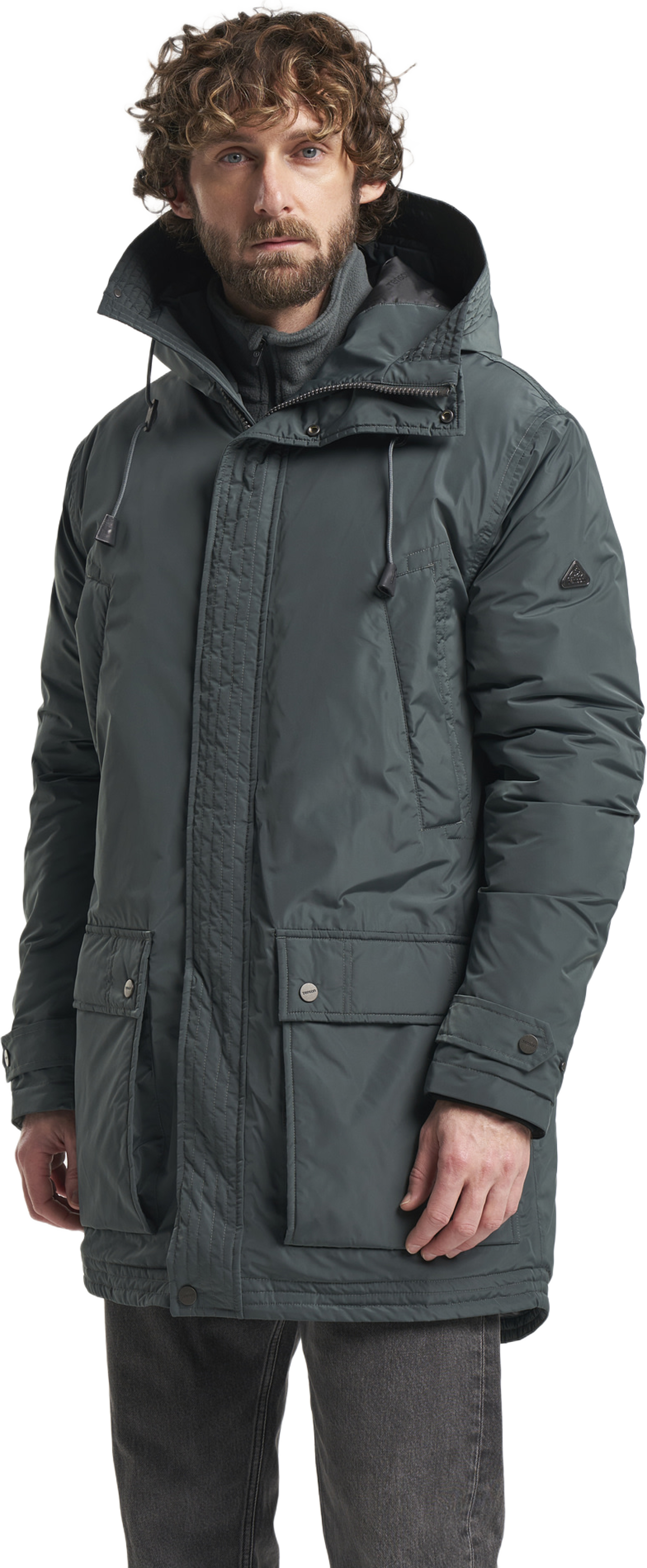 Himalaya 24 Parka Men, från Tenson, i färgen grågrön. Klicka för att öppna bilden i stort format