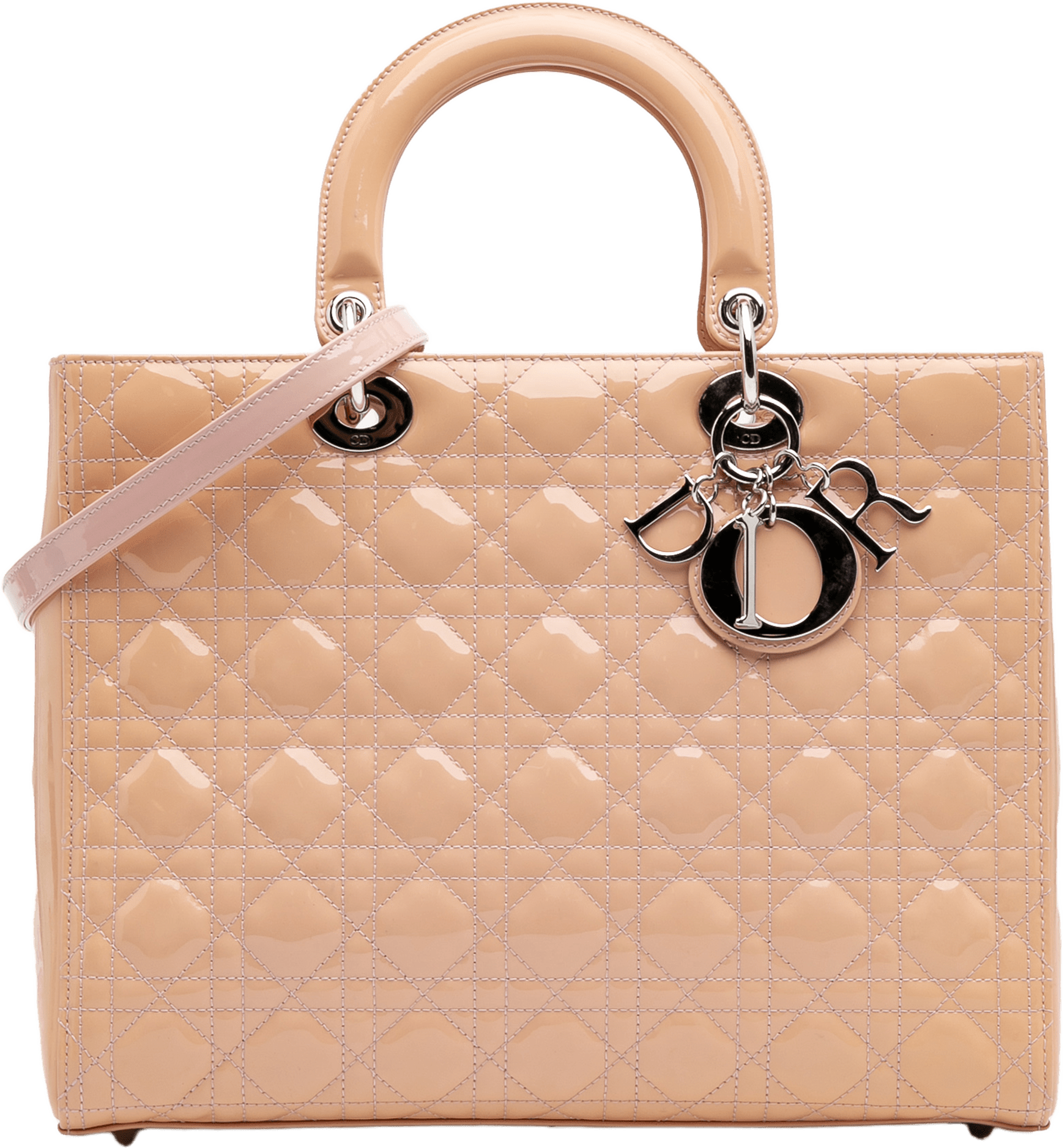 Dior Large Patent Cannage Lady Dior