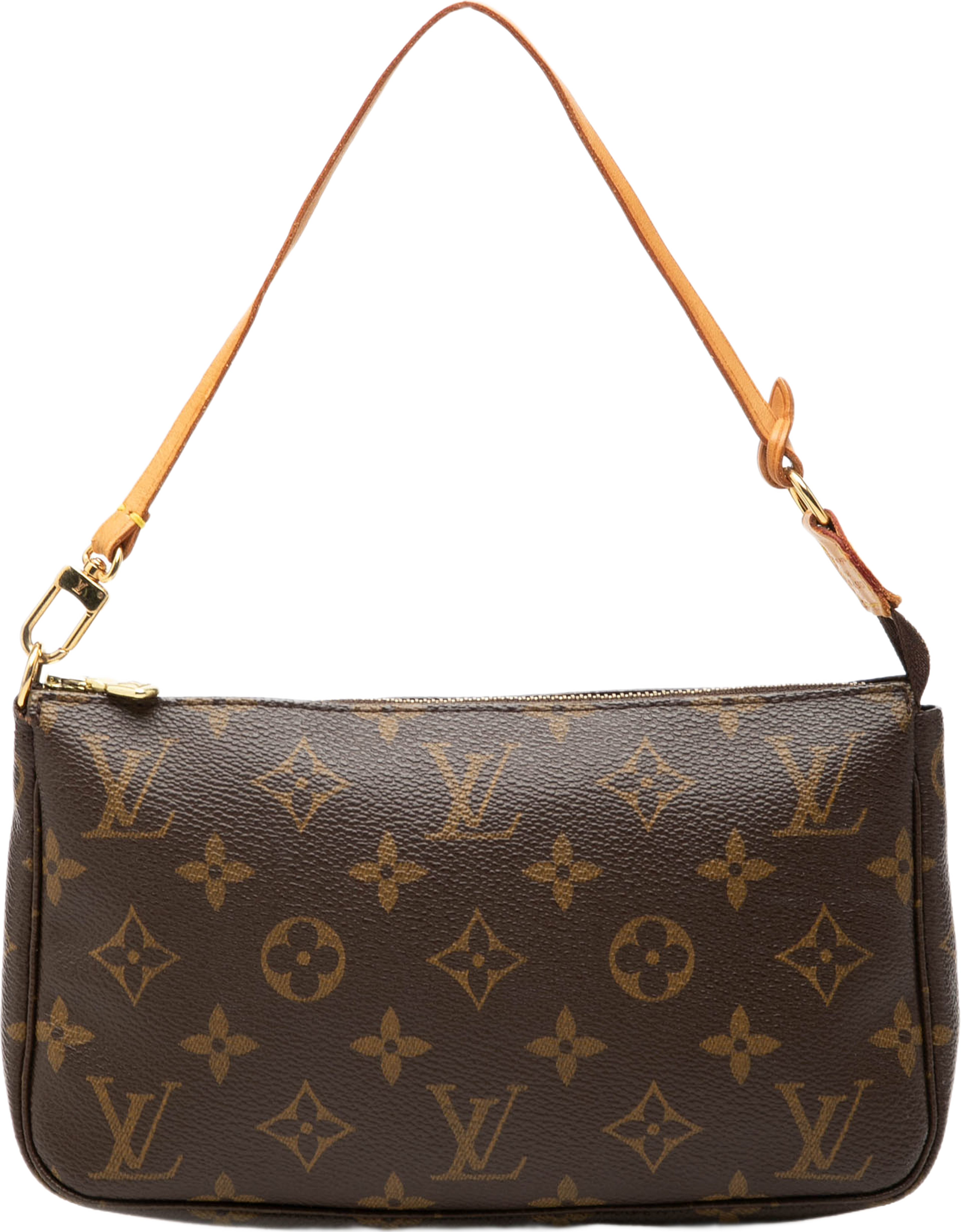 Louis Vuitton Monogram Pochette Accessoires, från Luxclusif, i färgen brun. Klicka för att öppna bilden i stort format