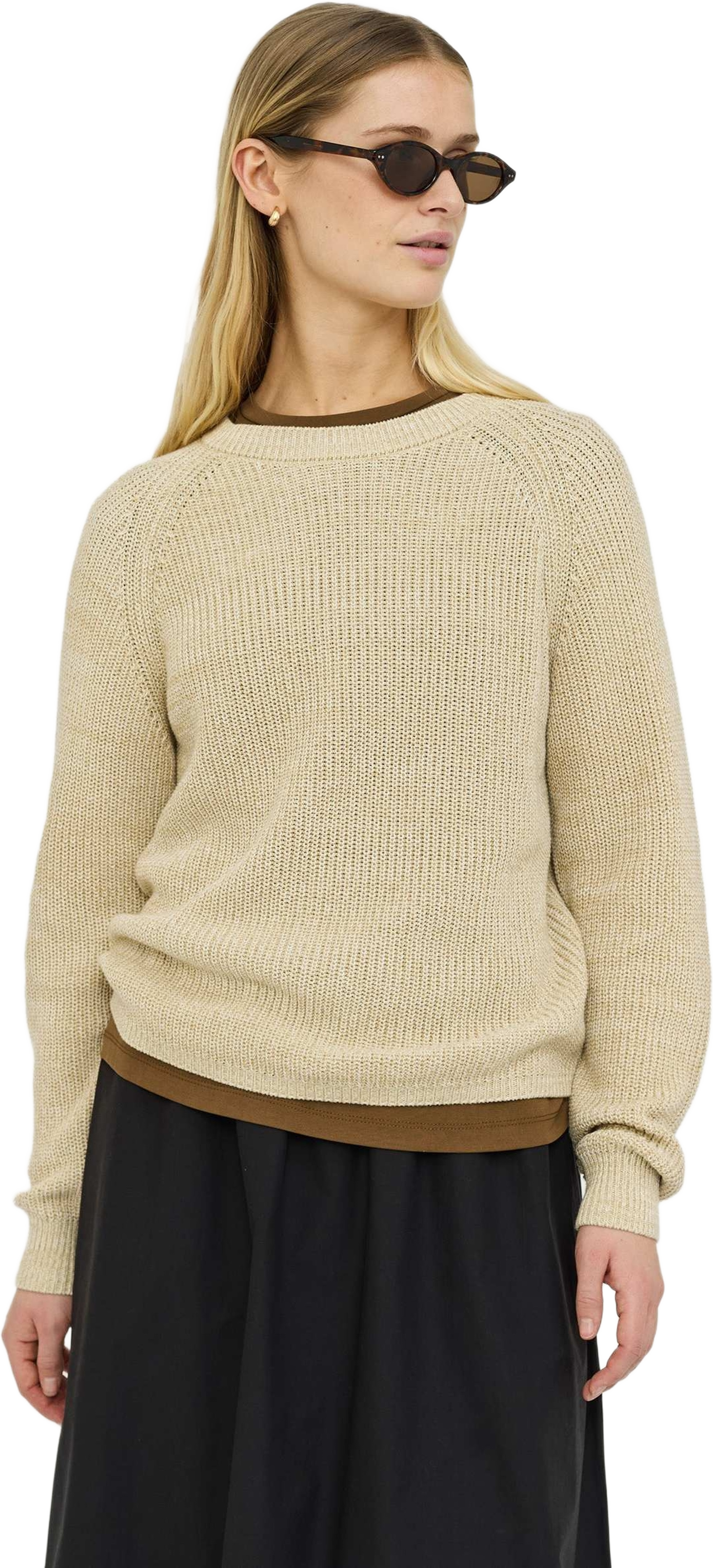 Srrosetta Knit - Travertine, från Soft Rebels, i färgen travertine. Klicka för att öppna bilden i stort format