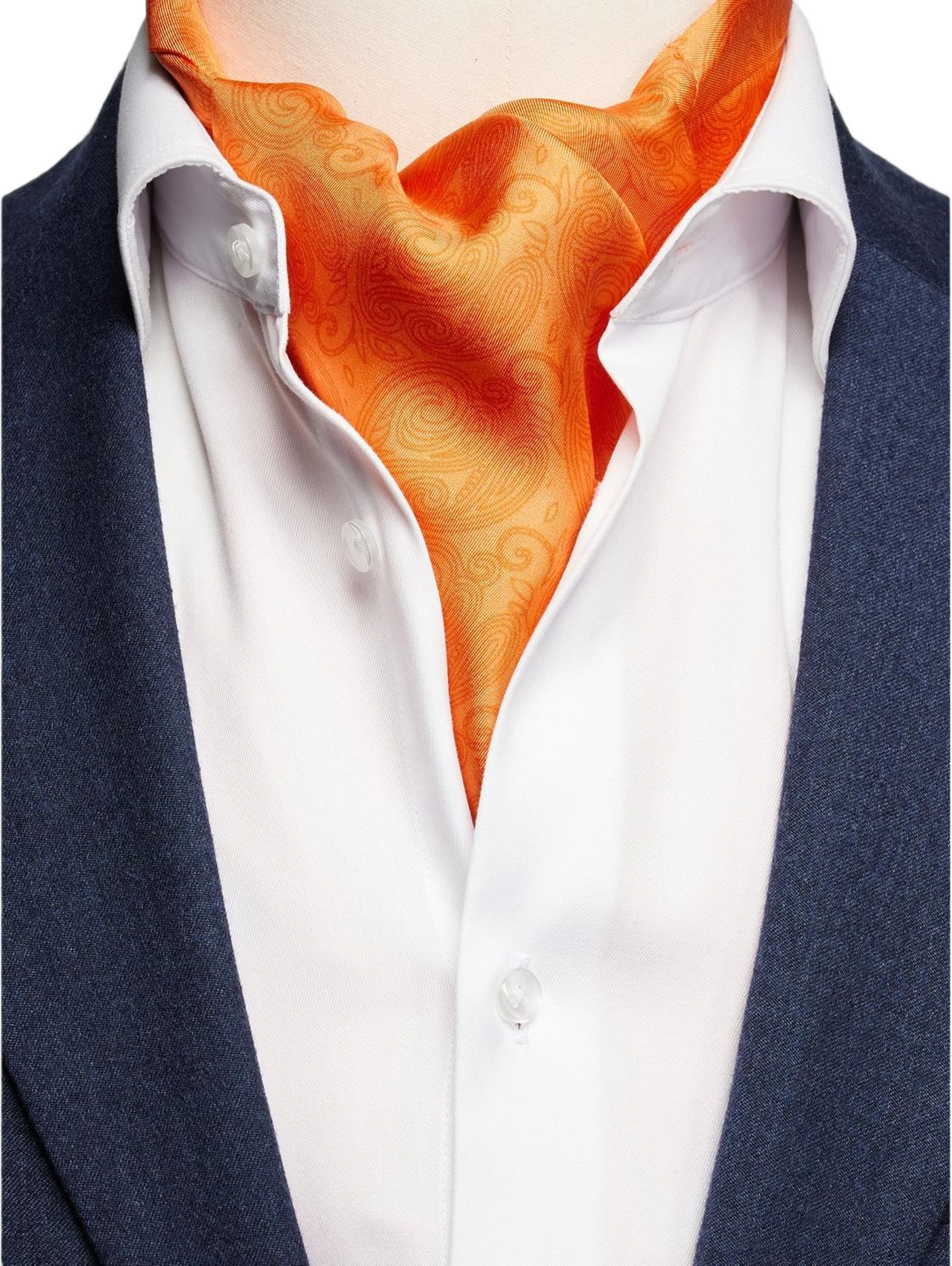 Silk Double Pointed Ascot Formal