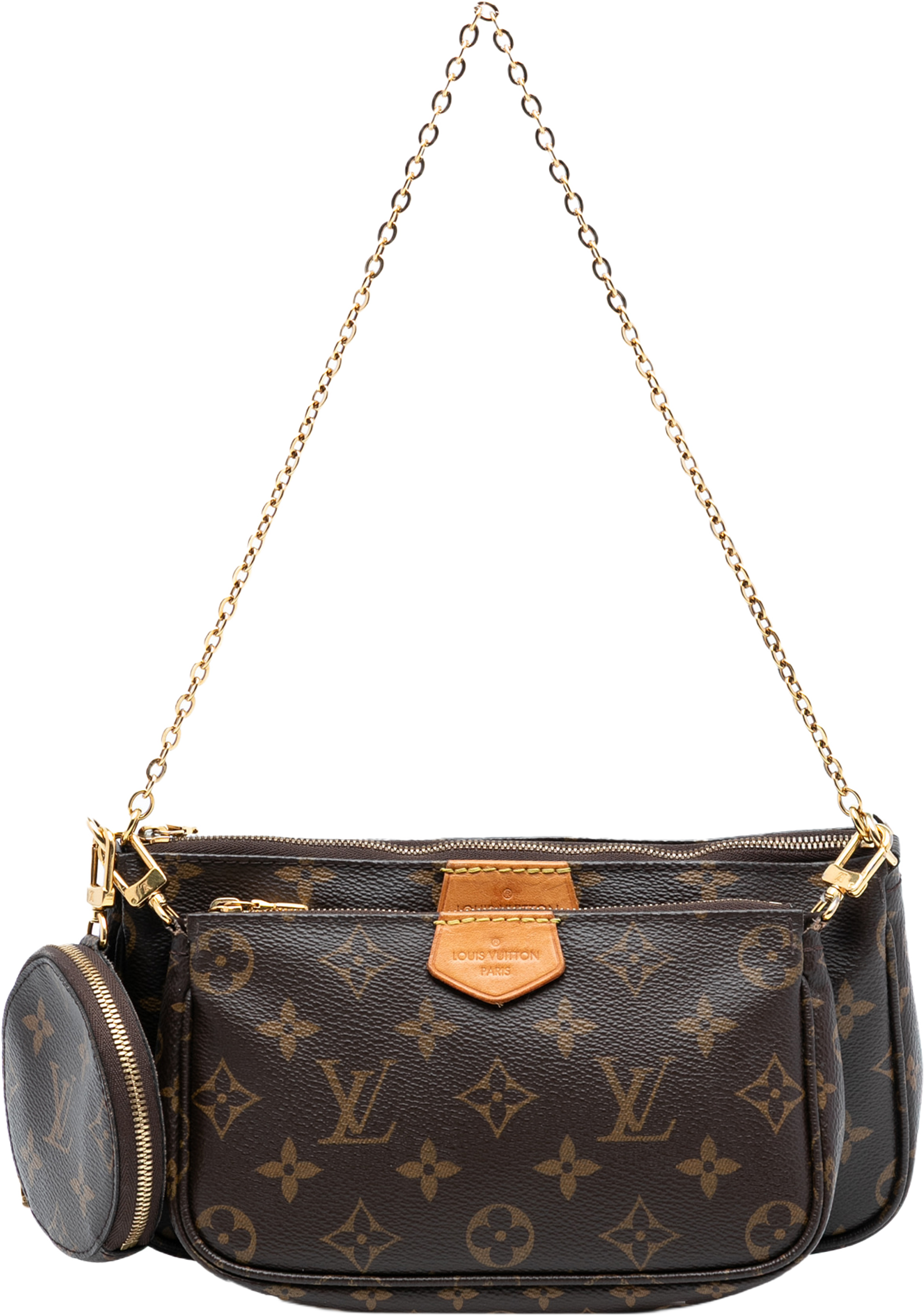Louis Vuitton Monogram Multi Pochette Accessoires, från Luxclusif, i färgen brown. Klicka för att öppna bilden i stort format