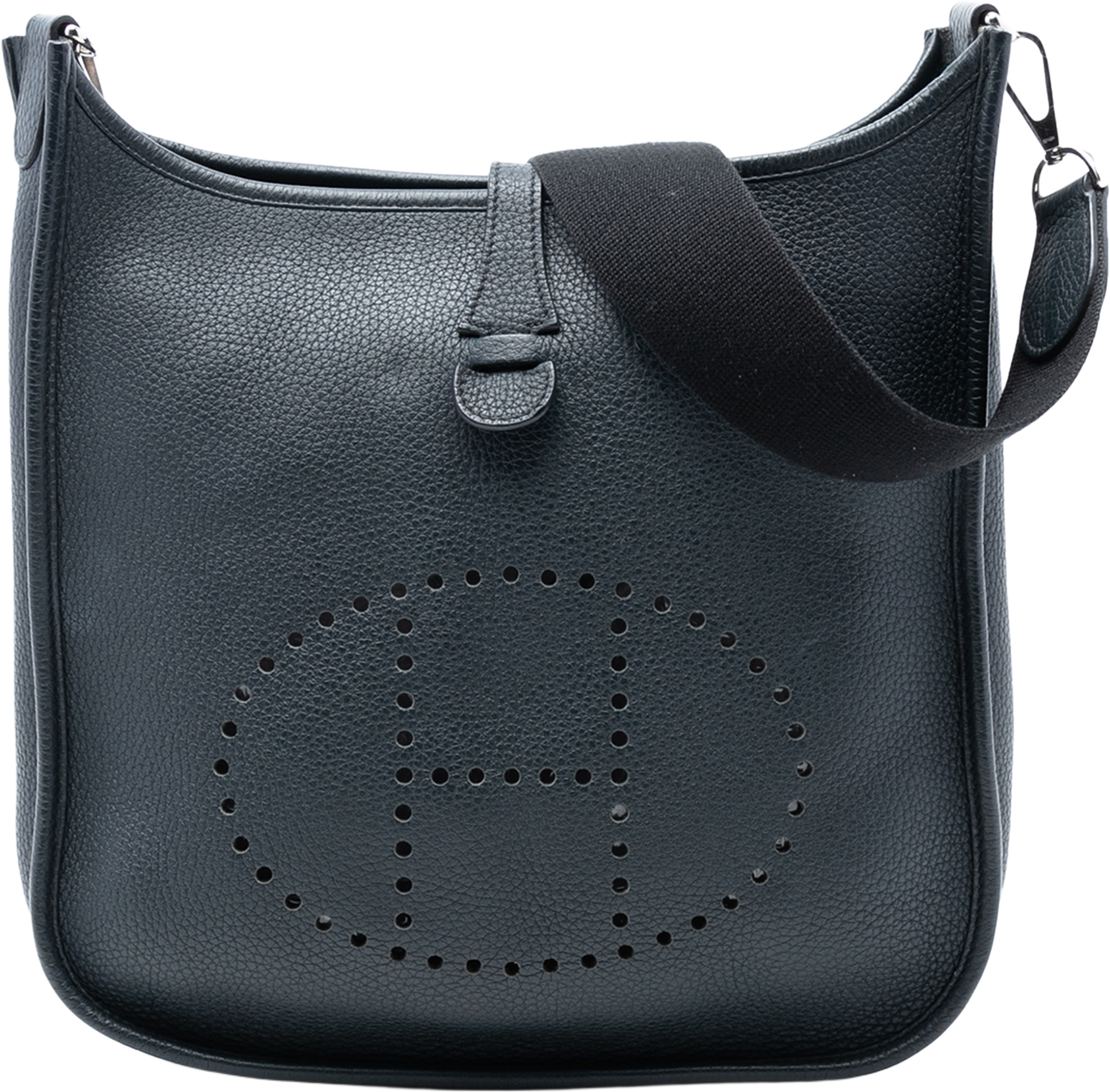 Hermès Clemence Evelyne Iii 29, från Luxclusif, i färgen navy. Klicka för att öppna bilden i stort format