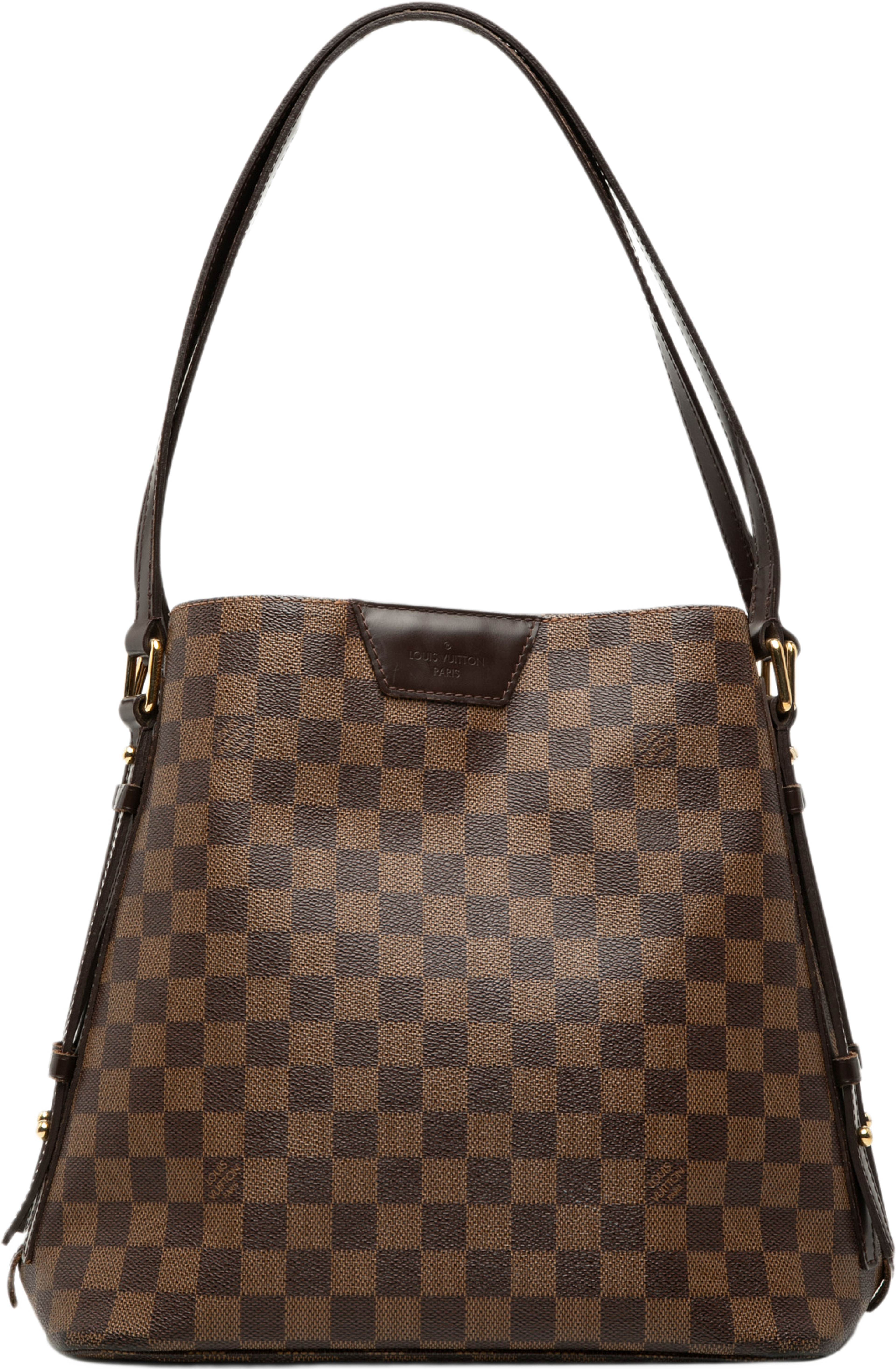 Louis Vuitton Damier Ebene Cabas Rivington, från Luxclusif, i färgen brun. Klicka för att öppna bilden i stort format