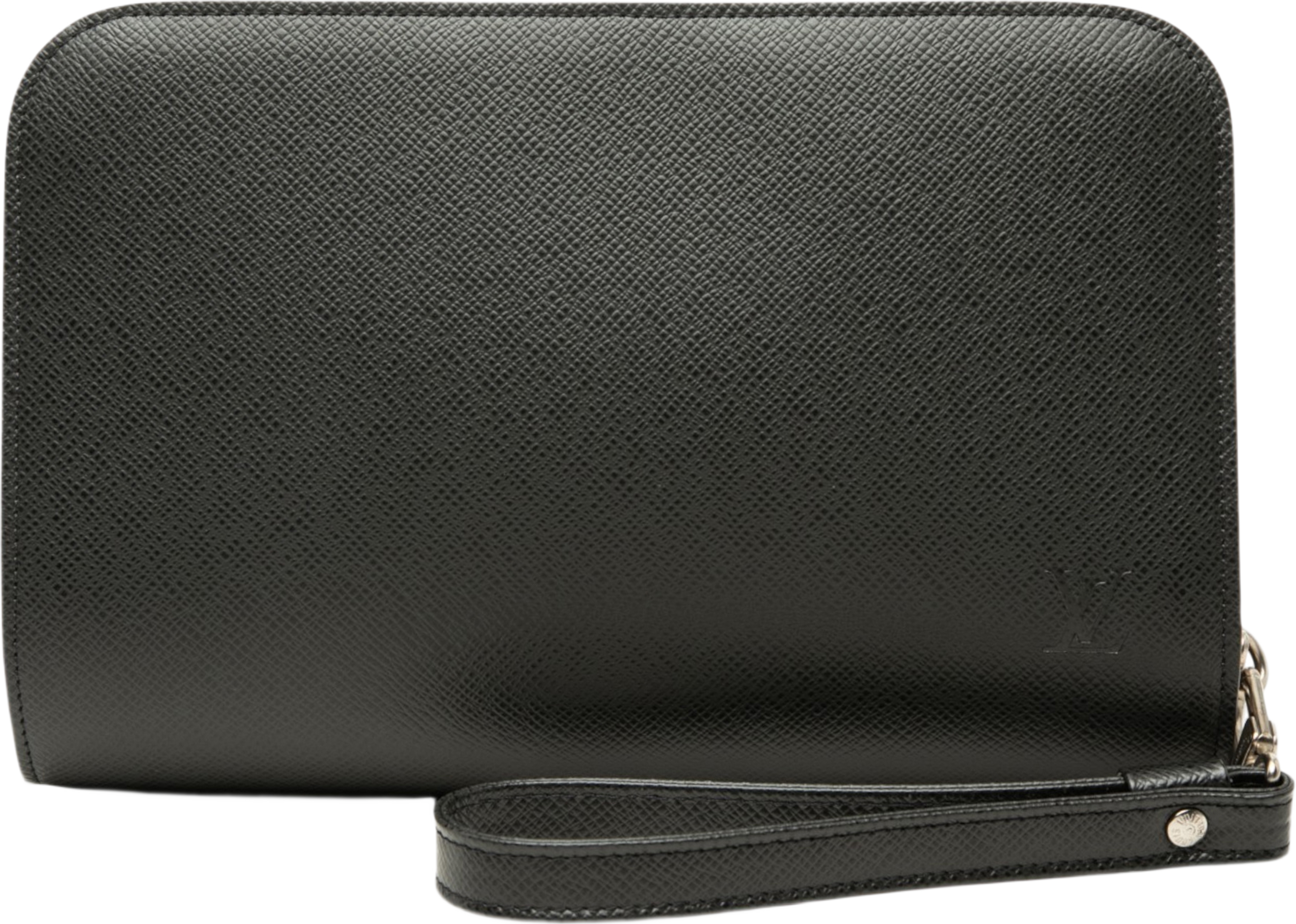 Louis Vuitton Taiga Pochette Baikal, från Luxclusif, i färgen svart. Klicka för att öppna bilden i stort format