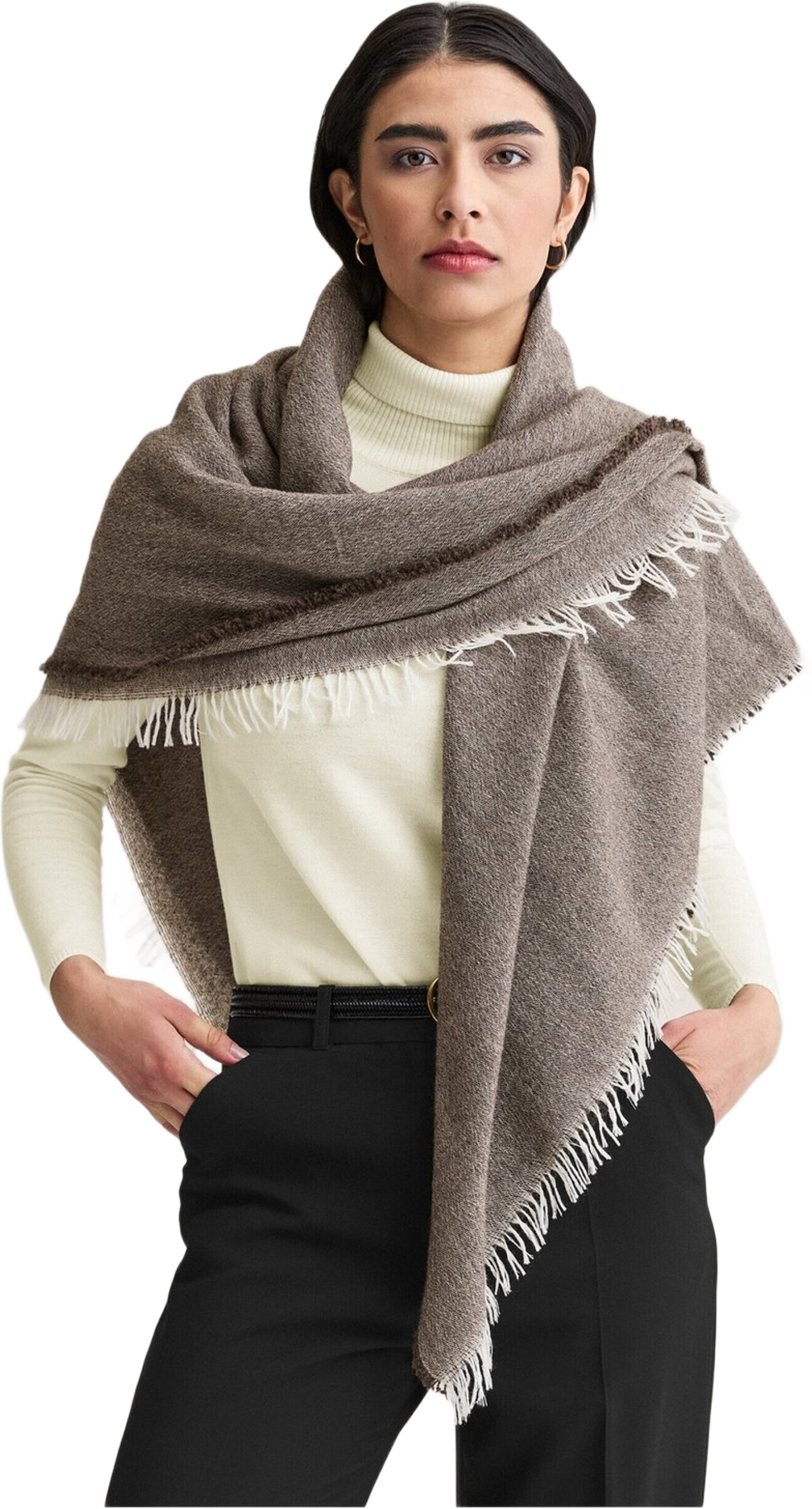 Ullscarf Ebba, från Newhouse, i färgen wood. Klicka för att öppna bilden i stort format