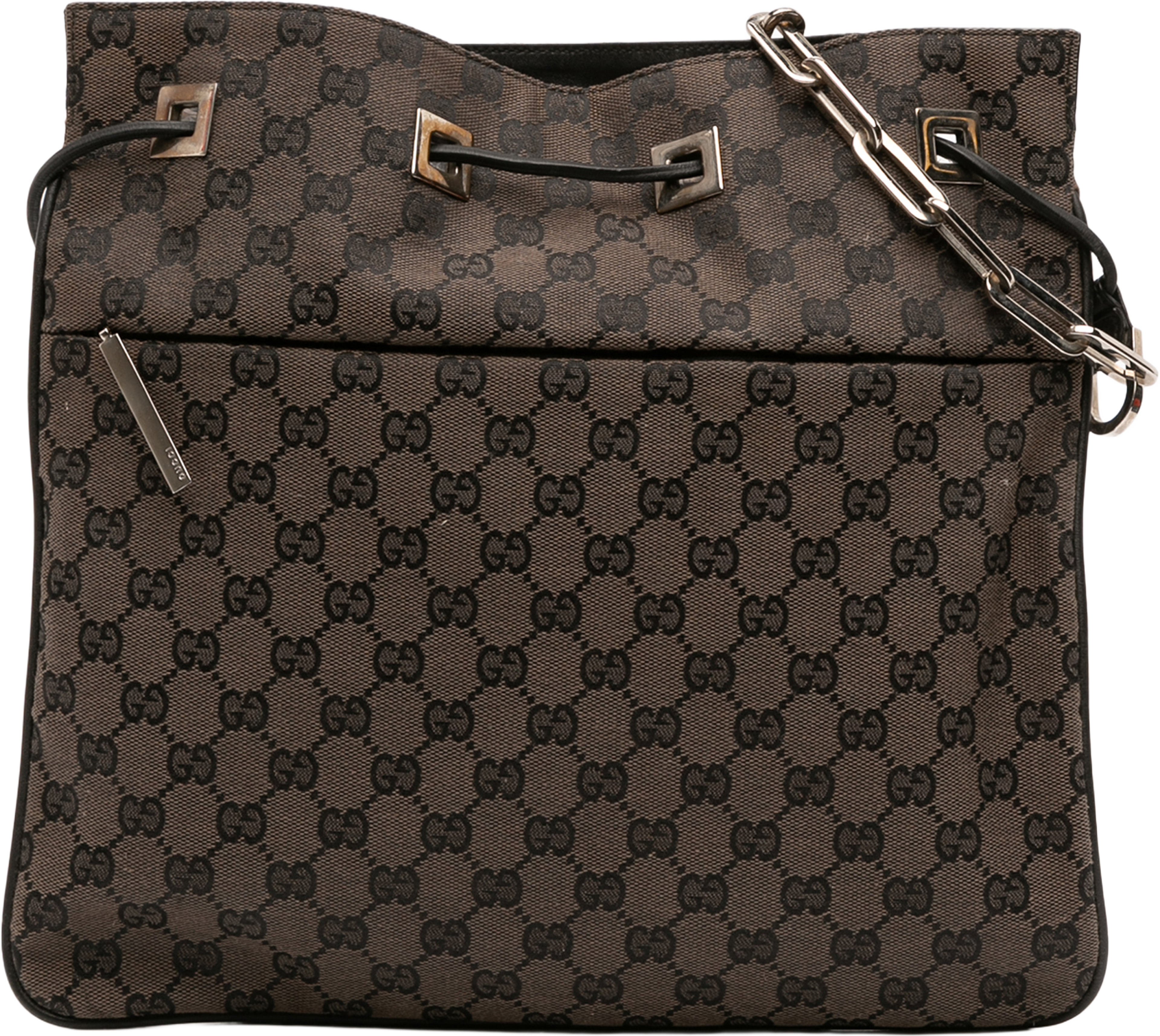 Gucci Gg Canvas Shoulder Bag, från Luxclusif, i färgen brown. Klicka för att öppna bilden i stort format