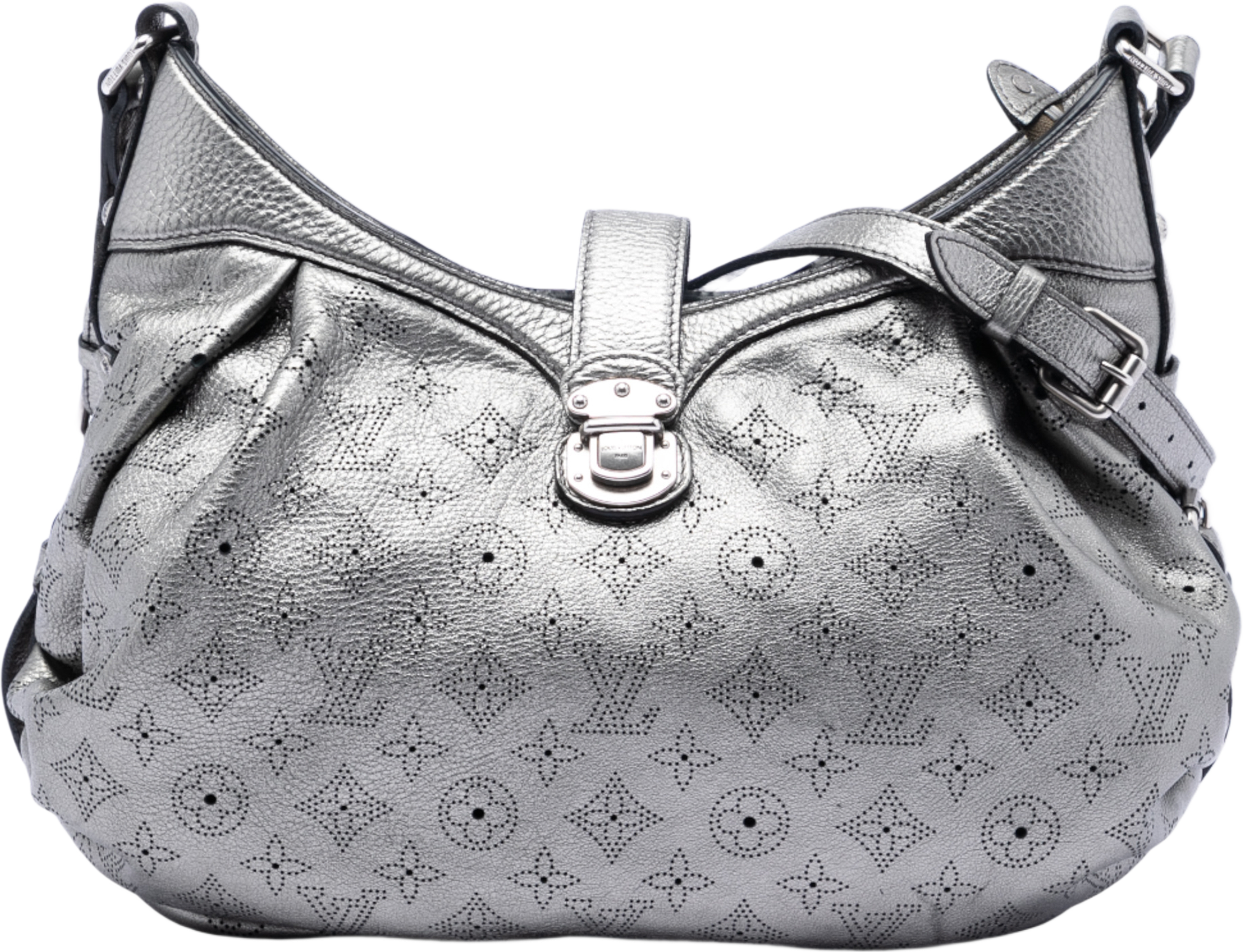 Louis Vuitton Monogram Mahina Xs, från Luxclusif, i färgen silver. Klicka för att öppna bilden i stort format
