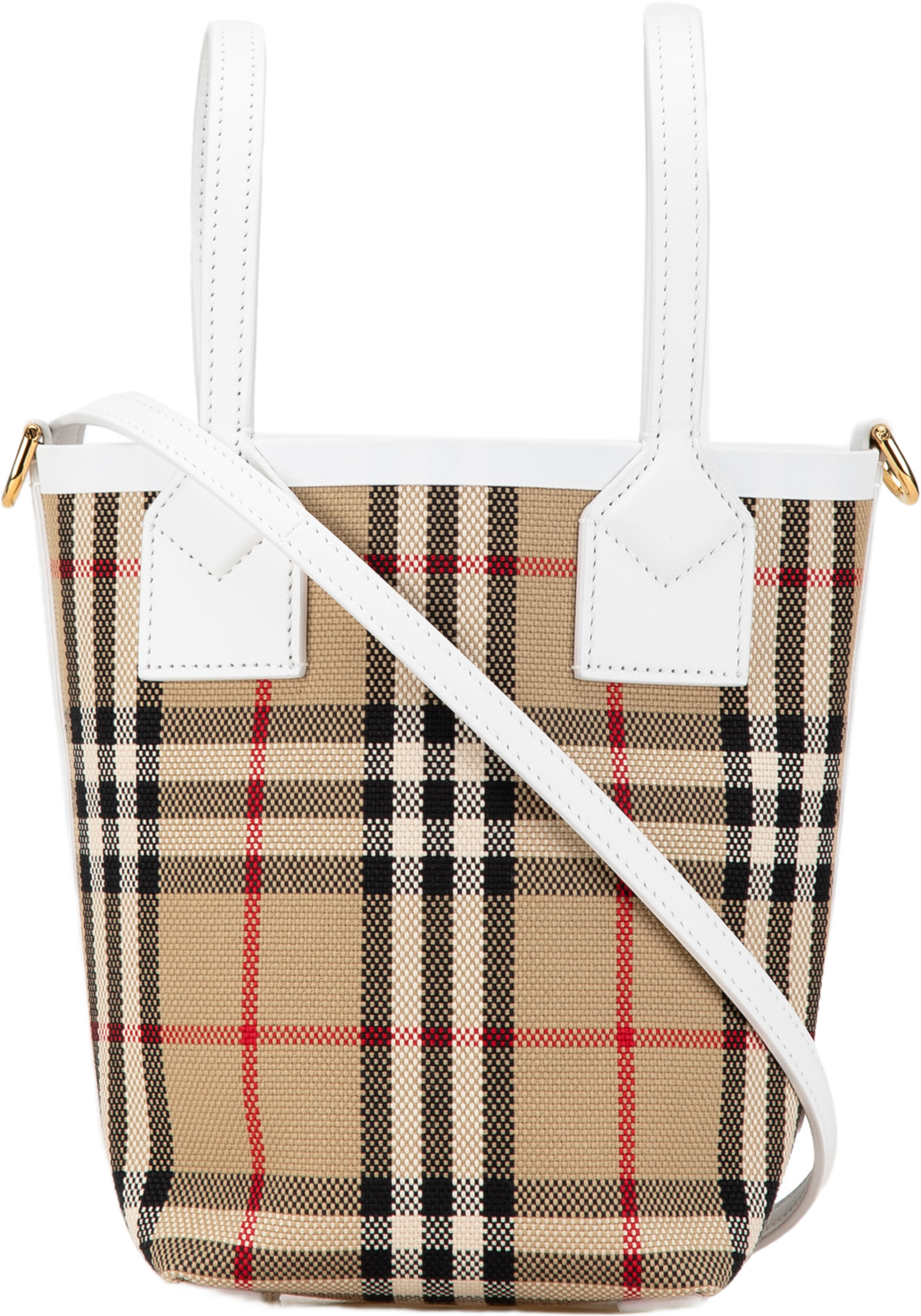 Burberry Mini House Check Canvas London Tote