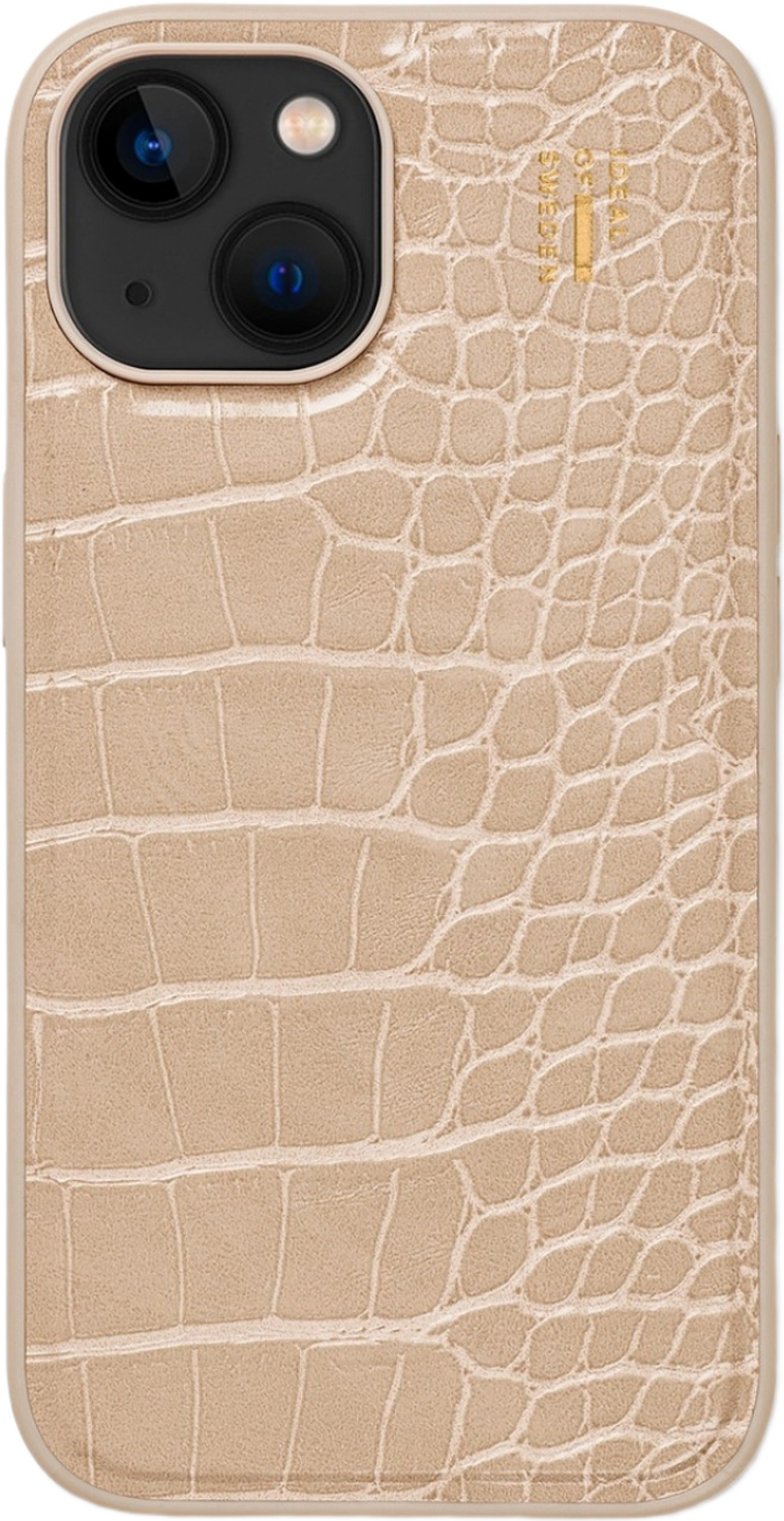 Vegan Leather Case Iphone - Warm Beige Croco