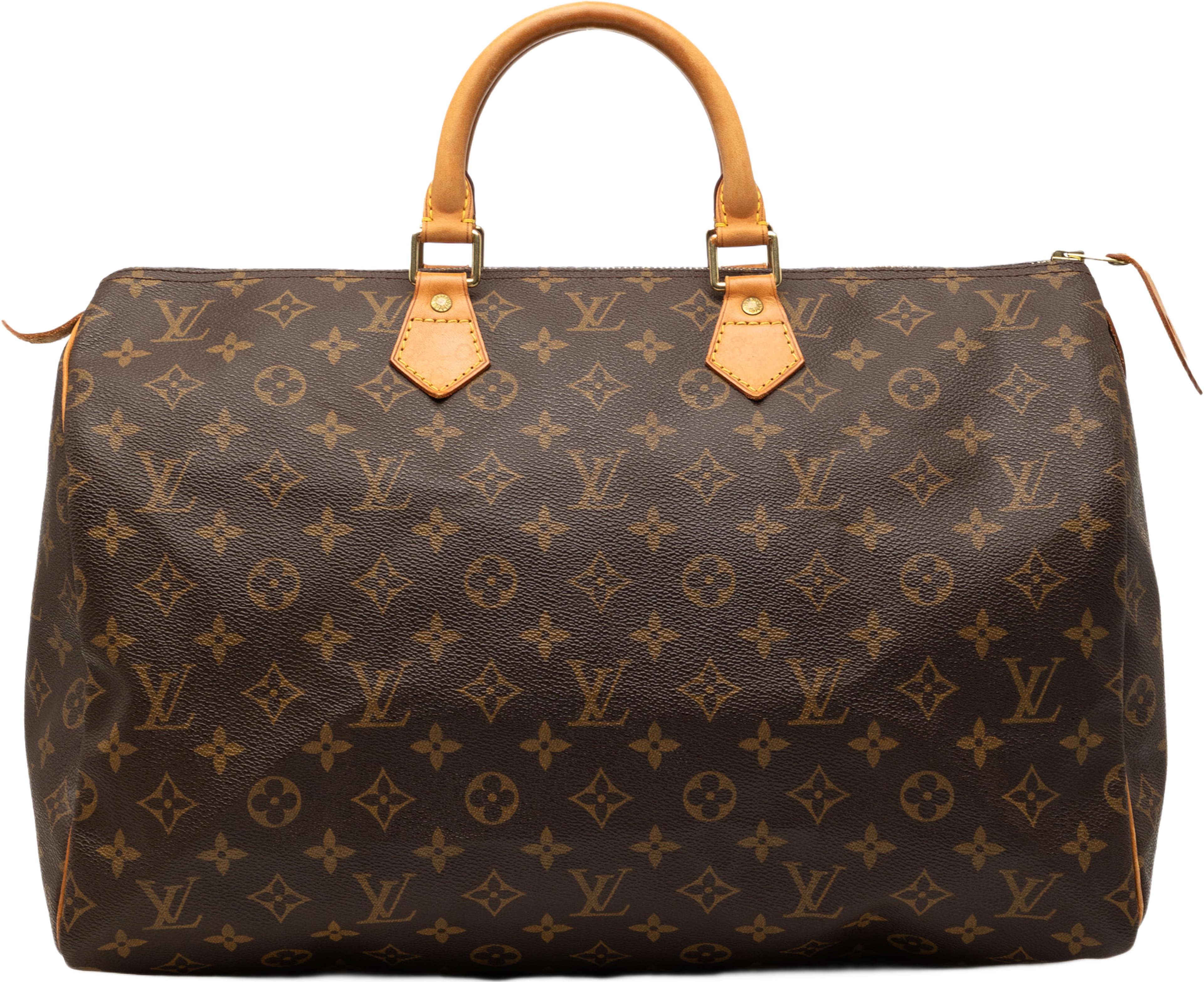 Louis Vuitton Monogram Speedy 40, från Luxclusif, i färgen brown. Klicka för att öppna bilden i stort format