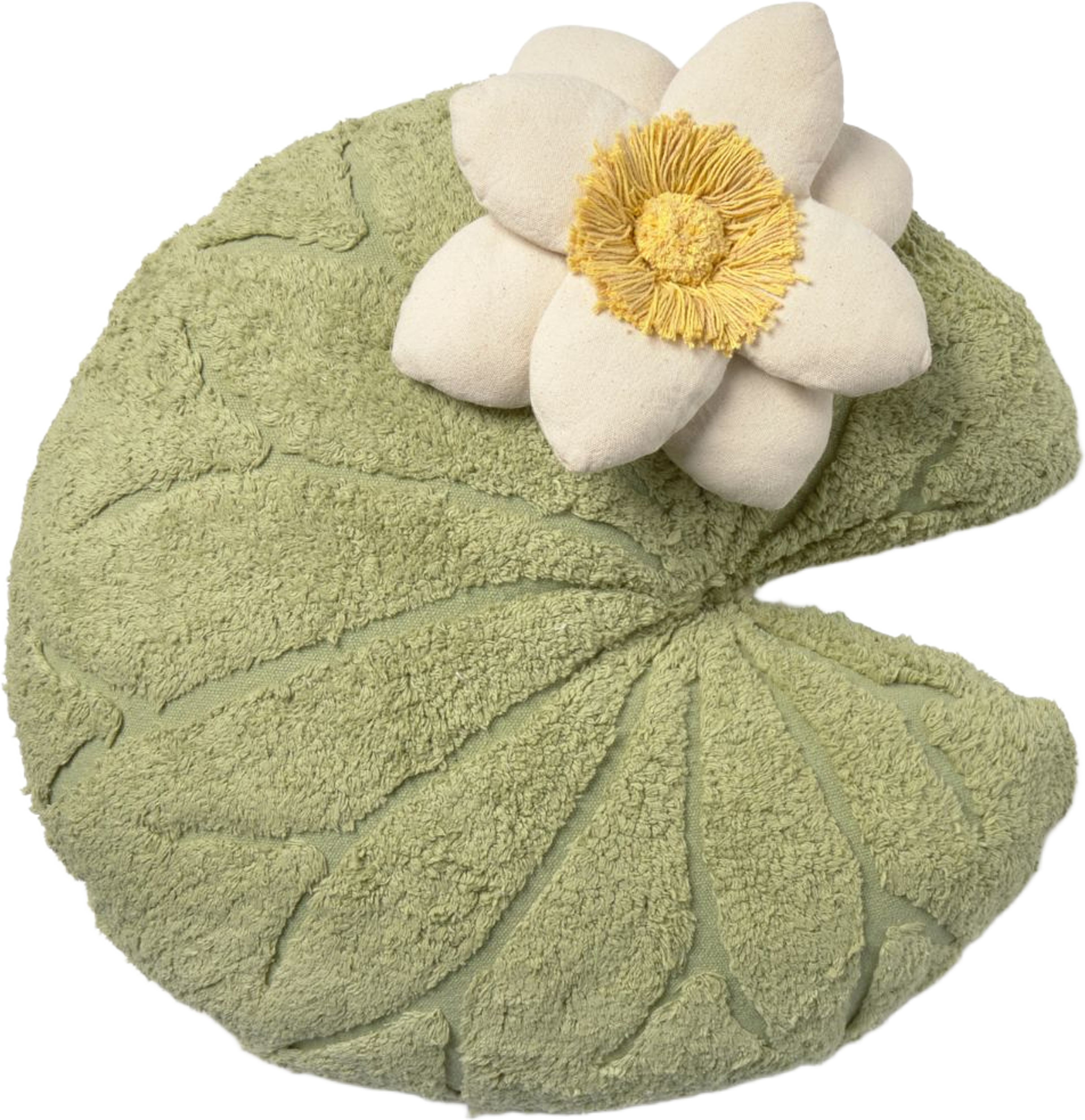 Golvkudde Näckros, från LORENA CANALS, i färgen matcha, naturlig, majssilke, honung. Klicka för att öppna bilden i stort format