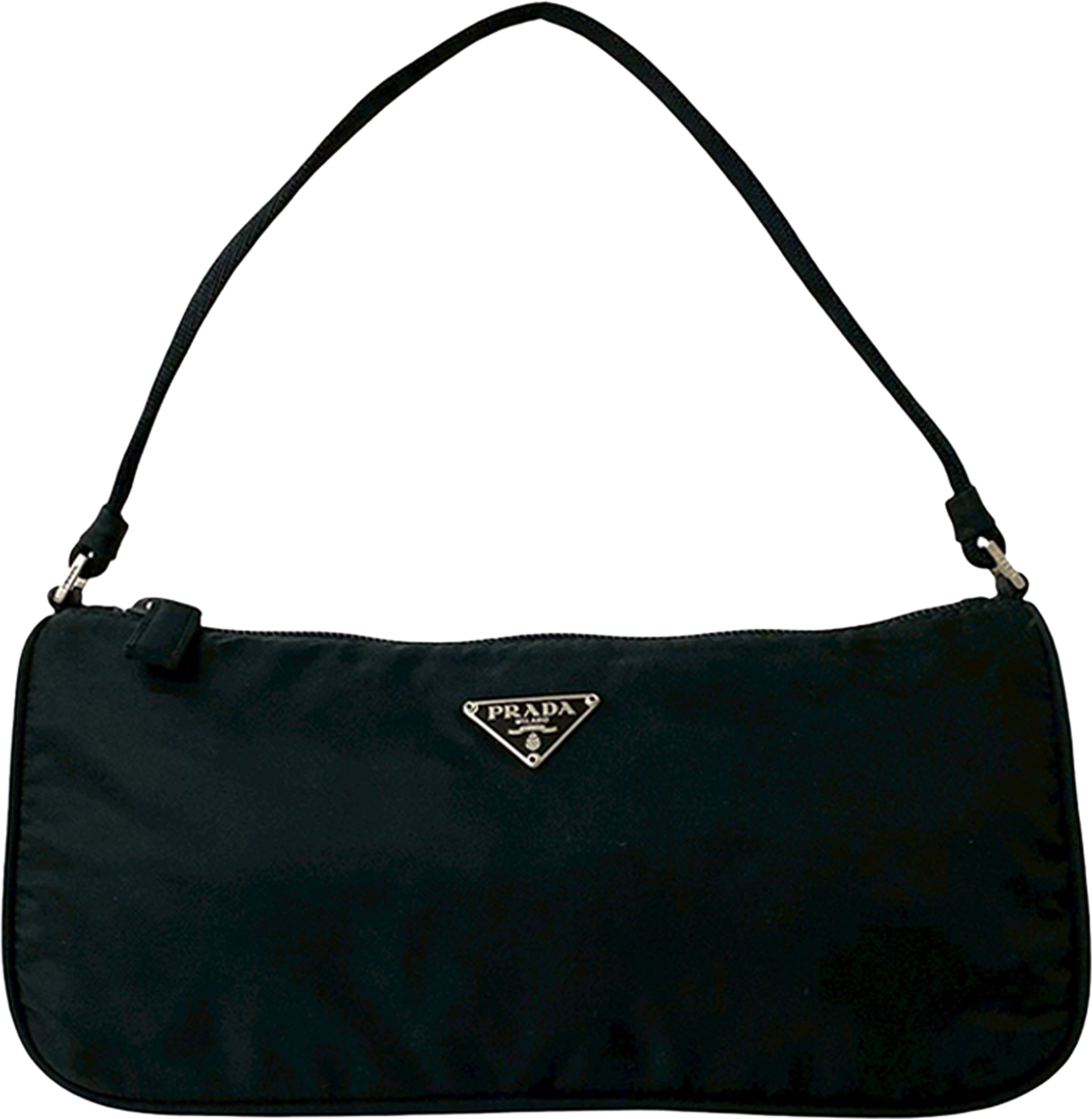 Prada Tessuto Shoulder Bag, från Luxclusif, i färgen black. Klicka för att öppna bilden i stort format