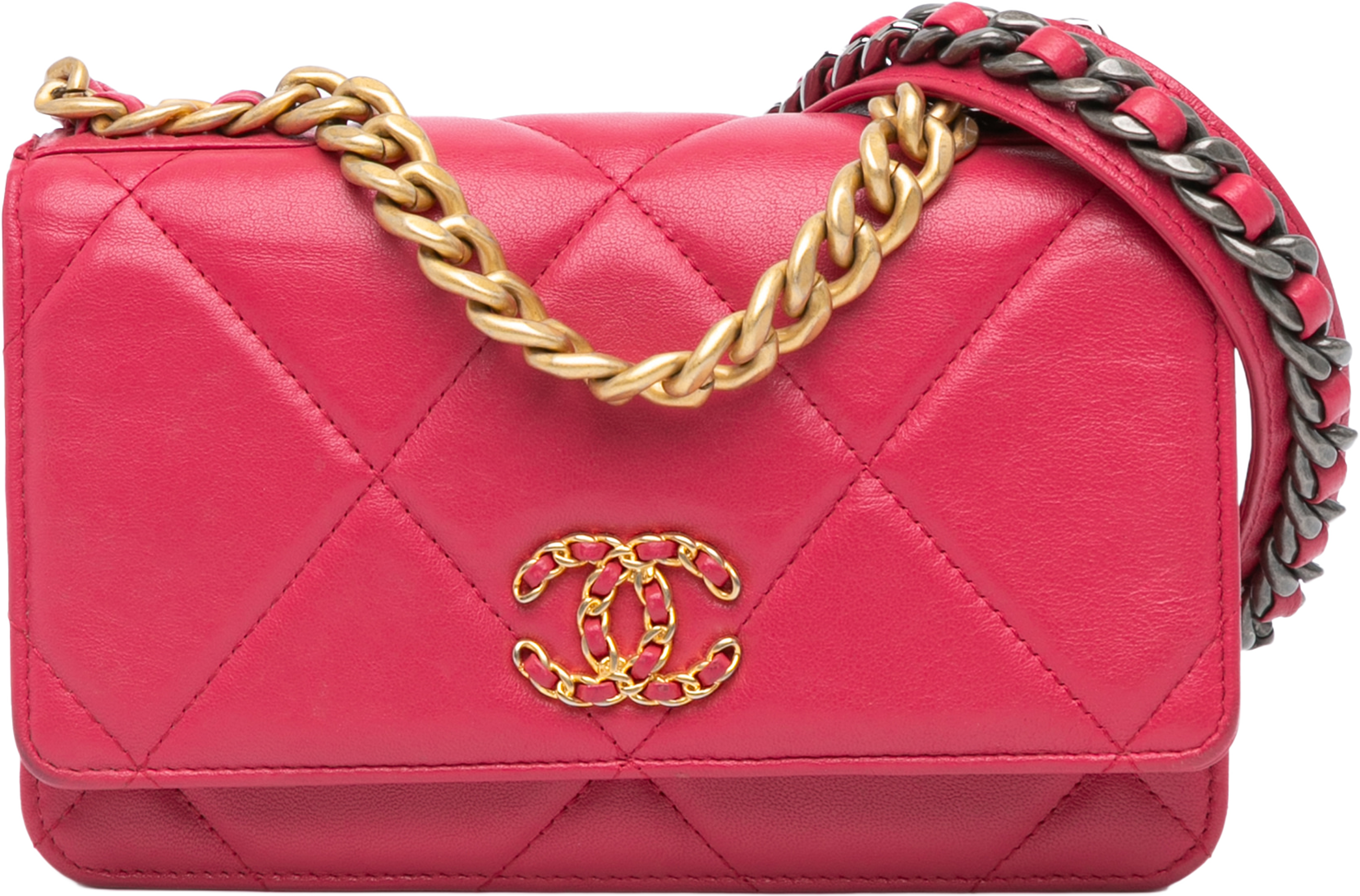 Chanel Quilted Lambskin 19 Wallet On Chain