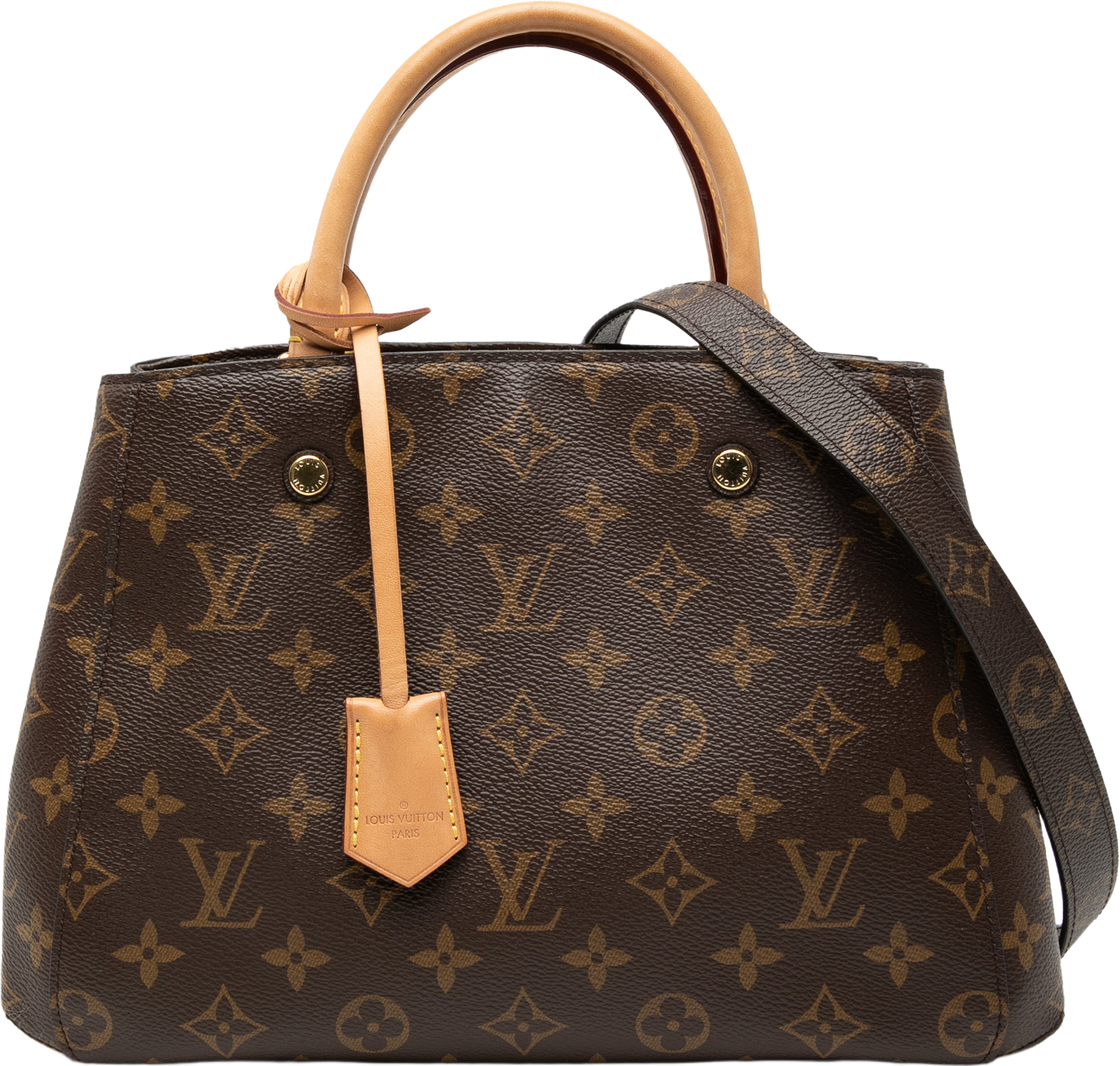 Louis Vuitton Monogram Montaigne Bb, från Luxclusif, i färgen brown. Klicka för att öppna bilden i stort format