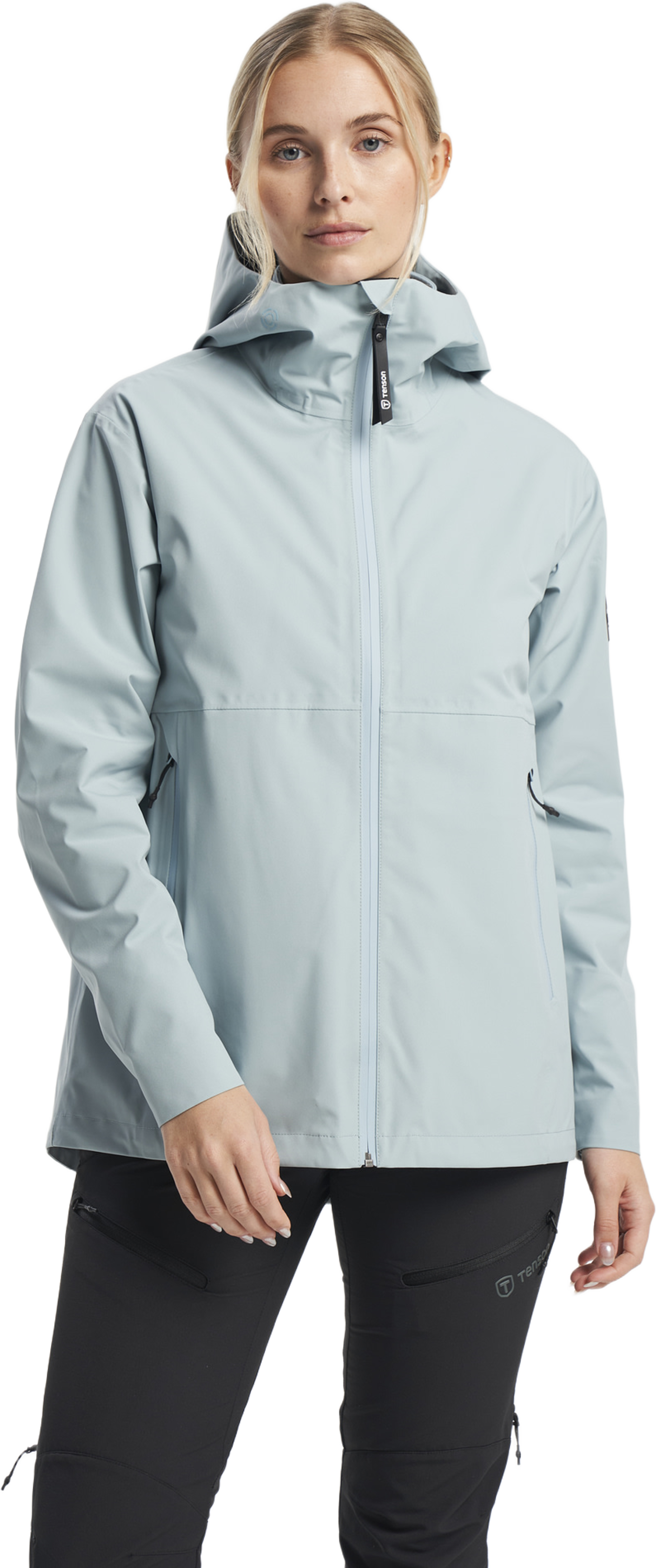 Misty Shell Jacket Women, från Tenson, i färgen grågrön. Klicka för att öppna bilden i stort format