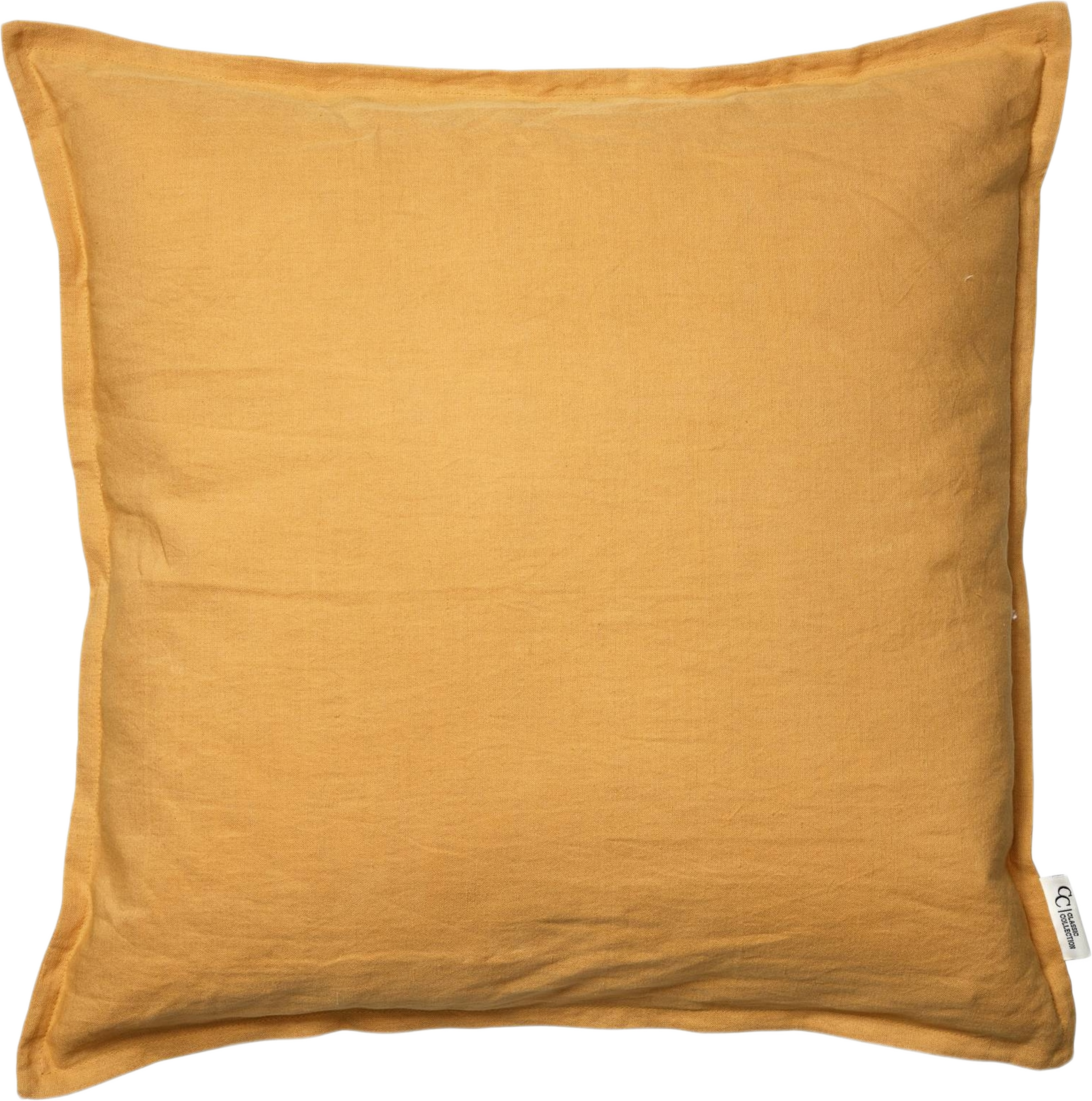 Kuddfodral Classic Linen, från Classic Collection, i färgen ockra. Klicka för att öppna bilden i stort format