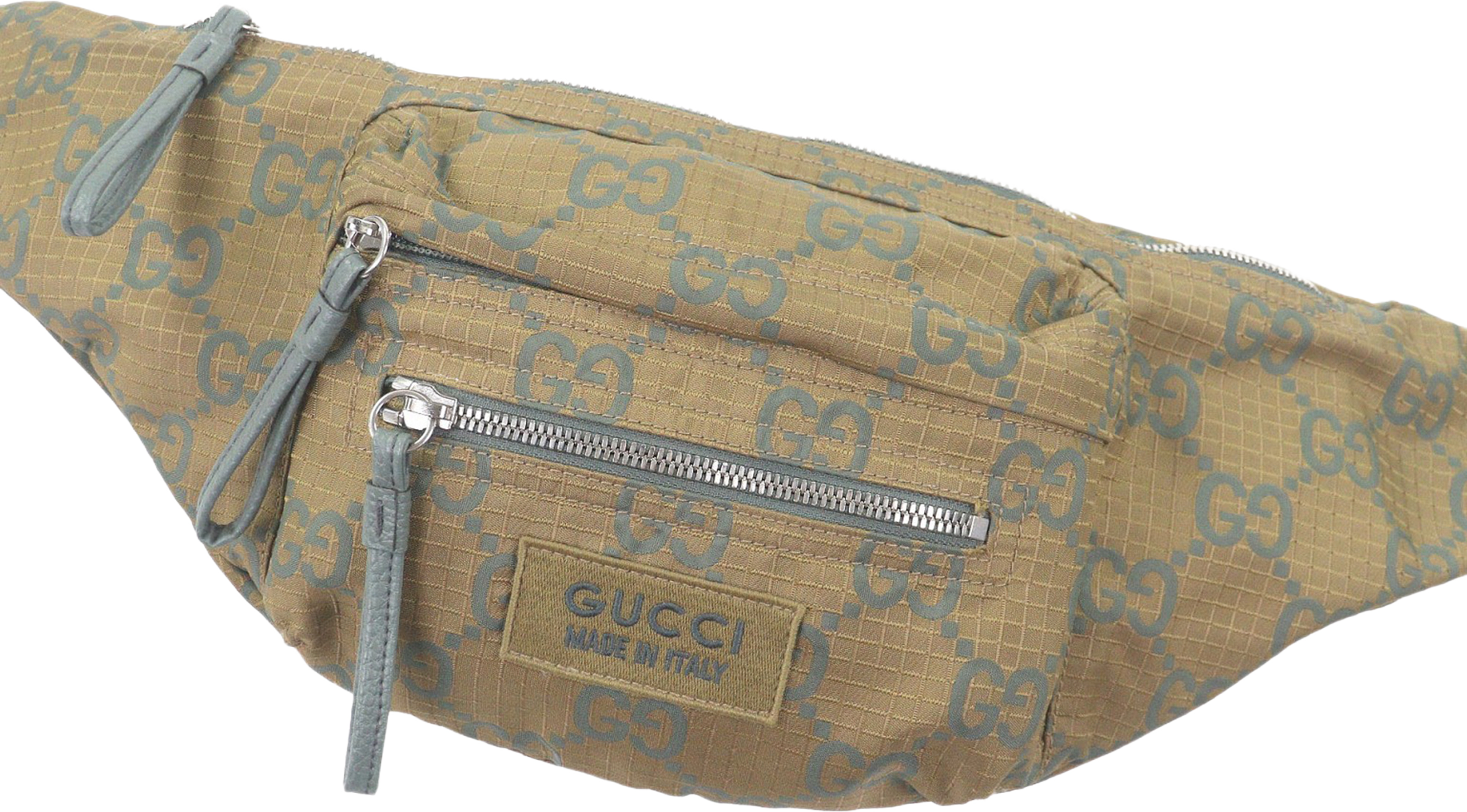Gucci Gg Ripstop Nylon Belt Bag, från Luxclusif, i färgen brun. Klicka för att öppna bilden i stort format