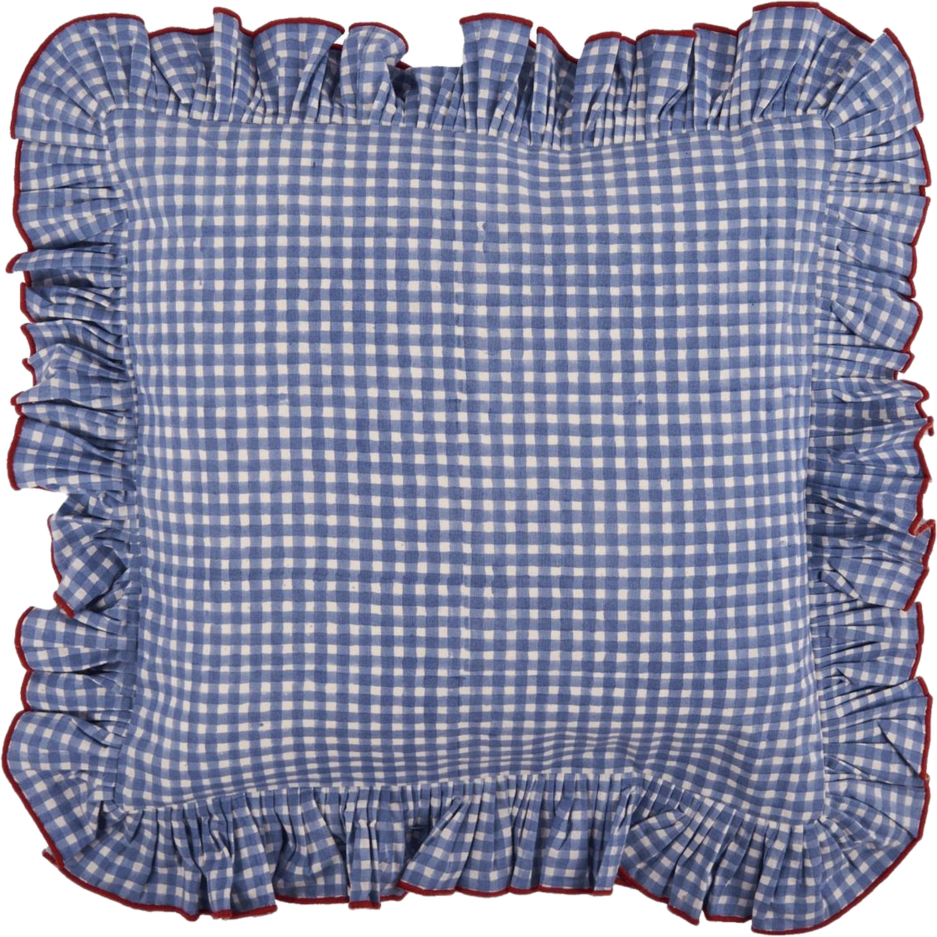 Vichy Kuddfodral - 40x40 Cm, från Pick A Poppy, i färgen light blue. Klicka för att öppna bilden i stort format