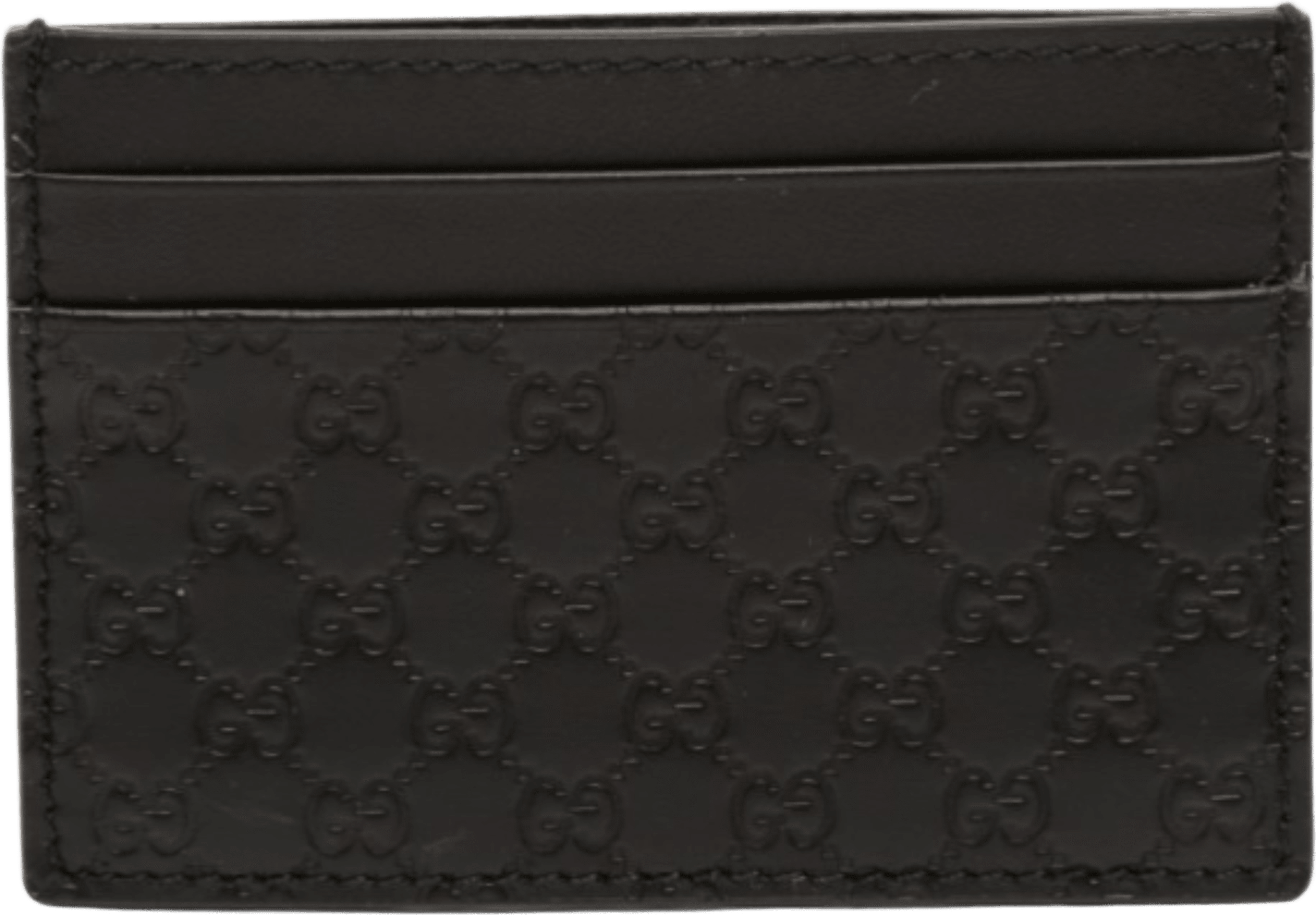 Gucci Microguccissima Card Holder, från Luxclusif, i färgen black. Klicka för att öppna bilden i stort format