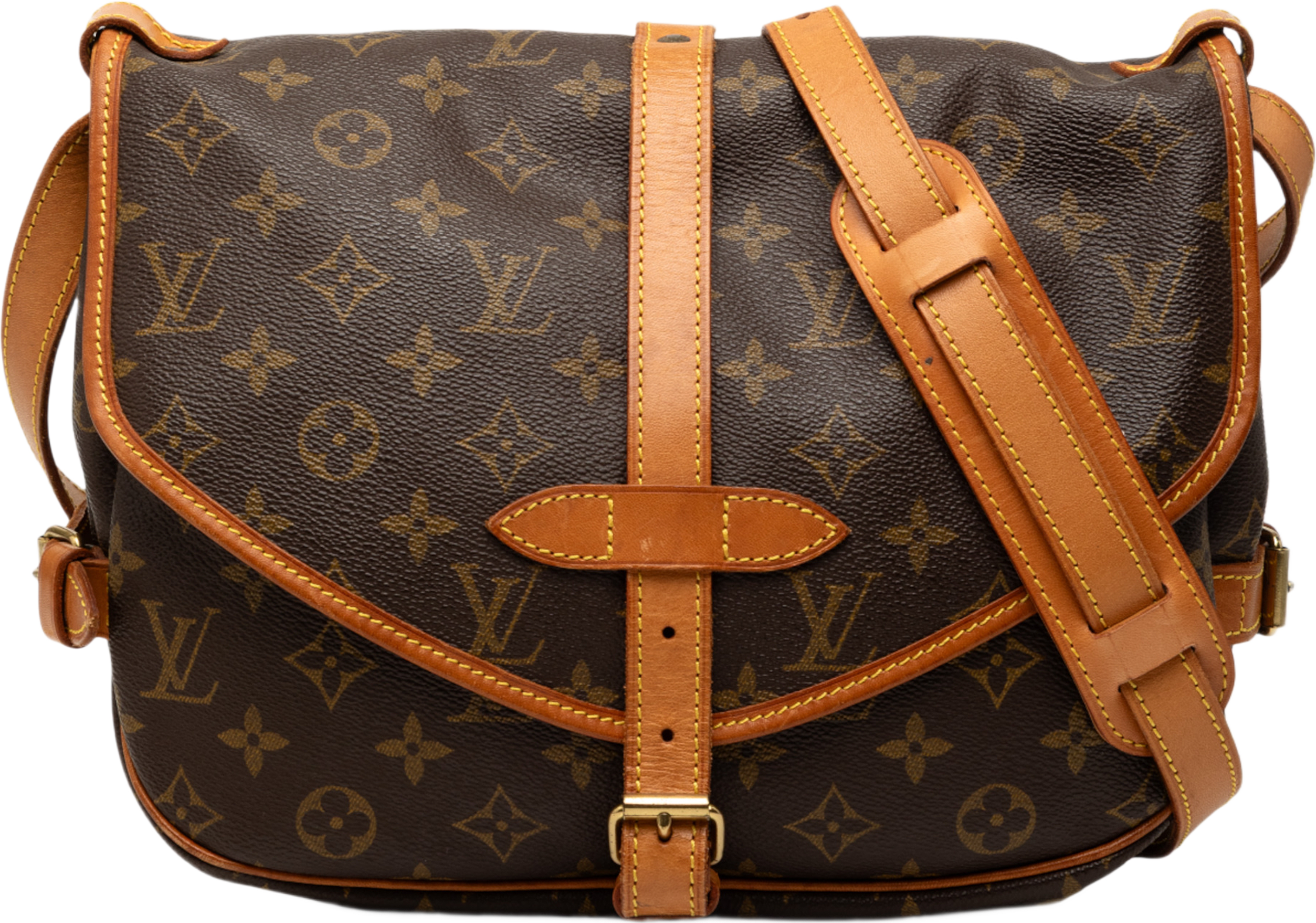 Louis Vuitton Monogram Saumur 30, från Luxclusif, i färgen brown. Klicka för att öppna bilden i stort format