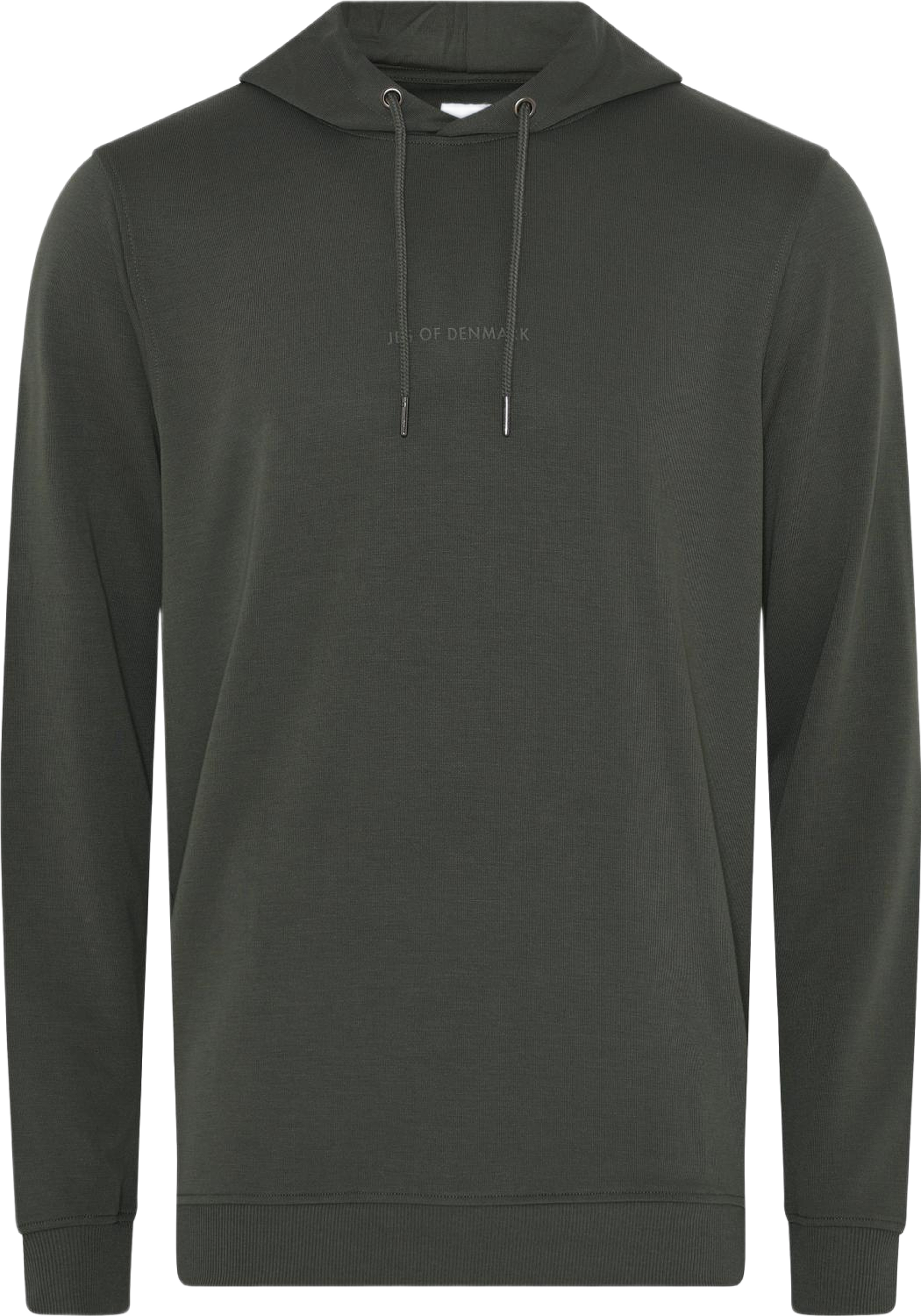 Bambu Hoodie Med Logo, Fsc, från JBS of Denmark, i färgen green. Klicka för att öppna bilden i stort format