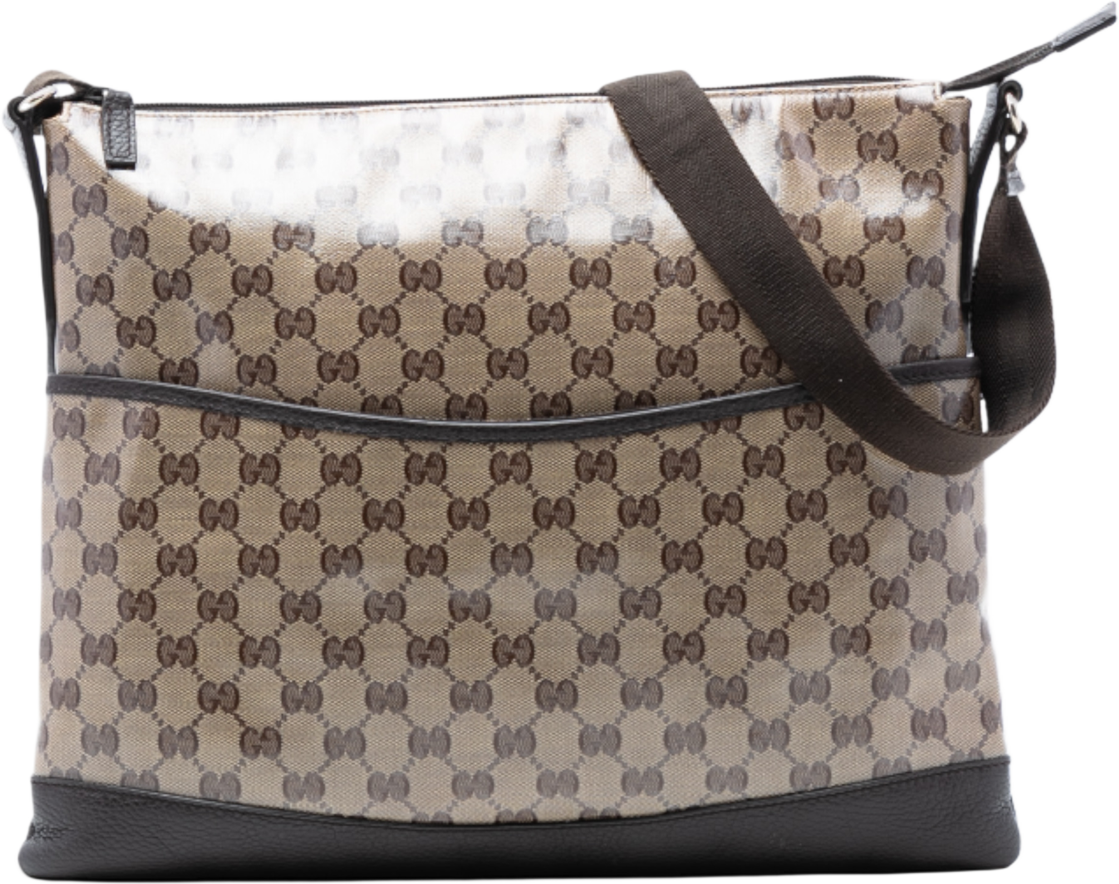 Gucci Gg Crystal Crossbody, från Luxclusif, i färgen beige. Klicka för att öppna bilden i stort format