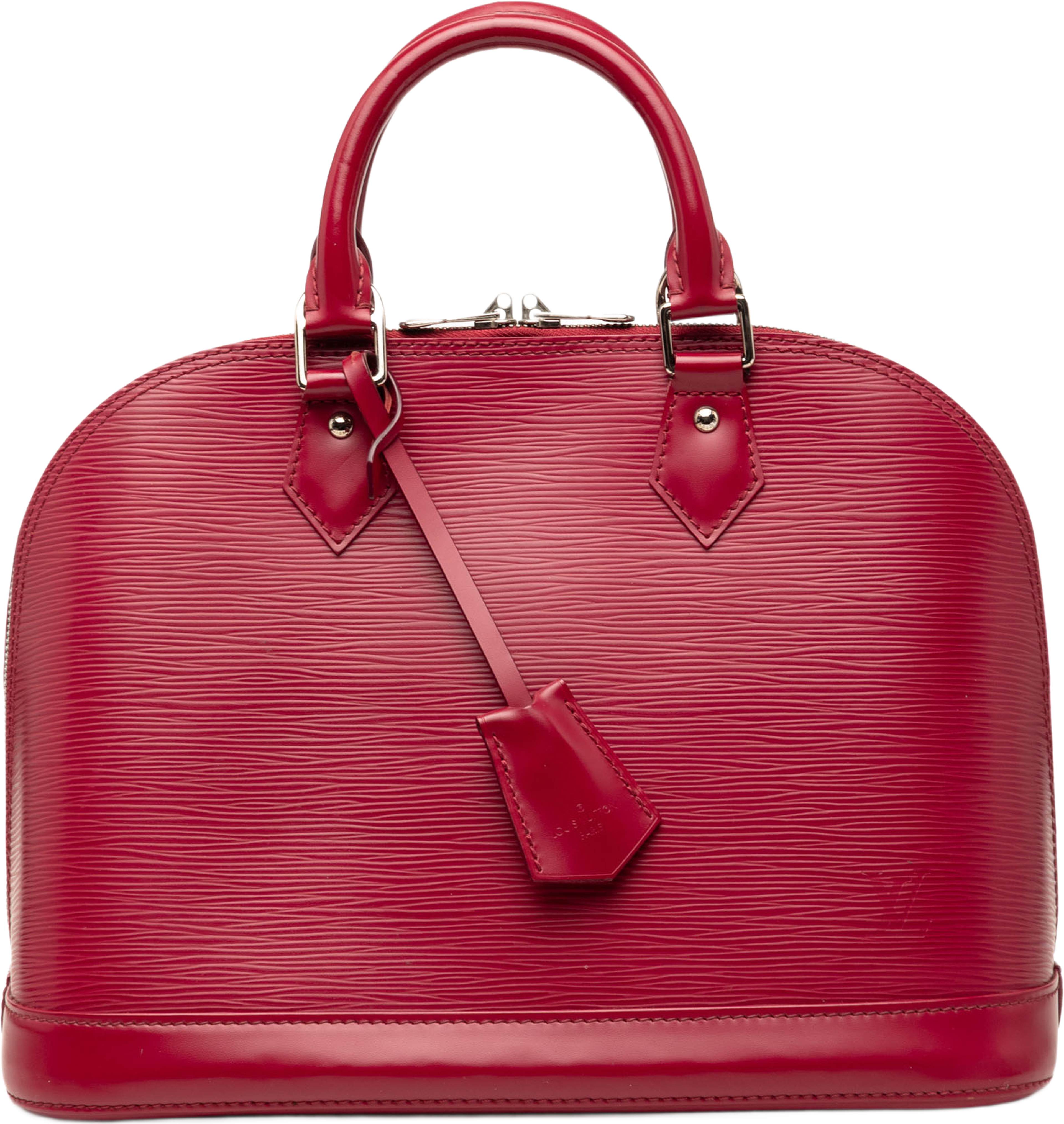 Louis Vuitton Epi Alma Pm, från Luxclusif, i färgen dark pink. Klicka för att öppna bilden i stort format