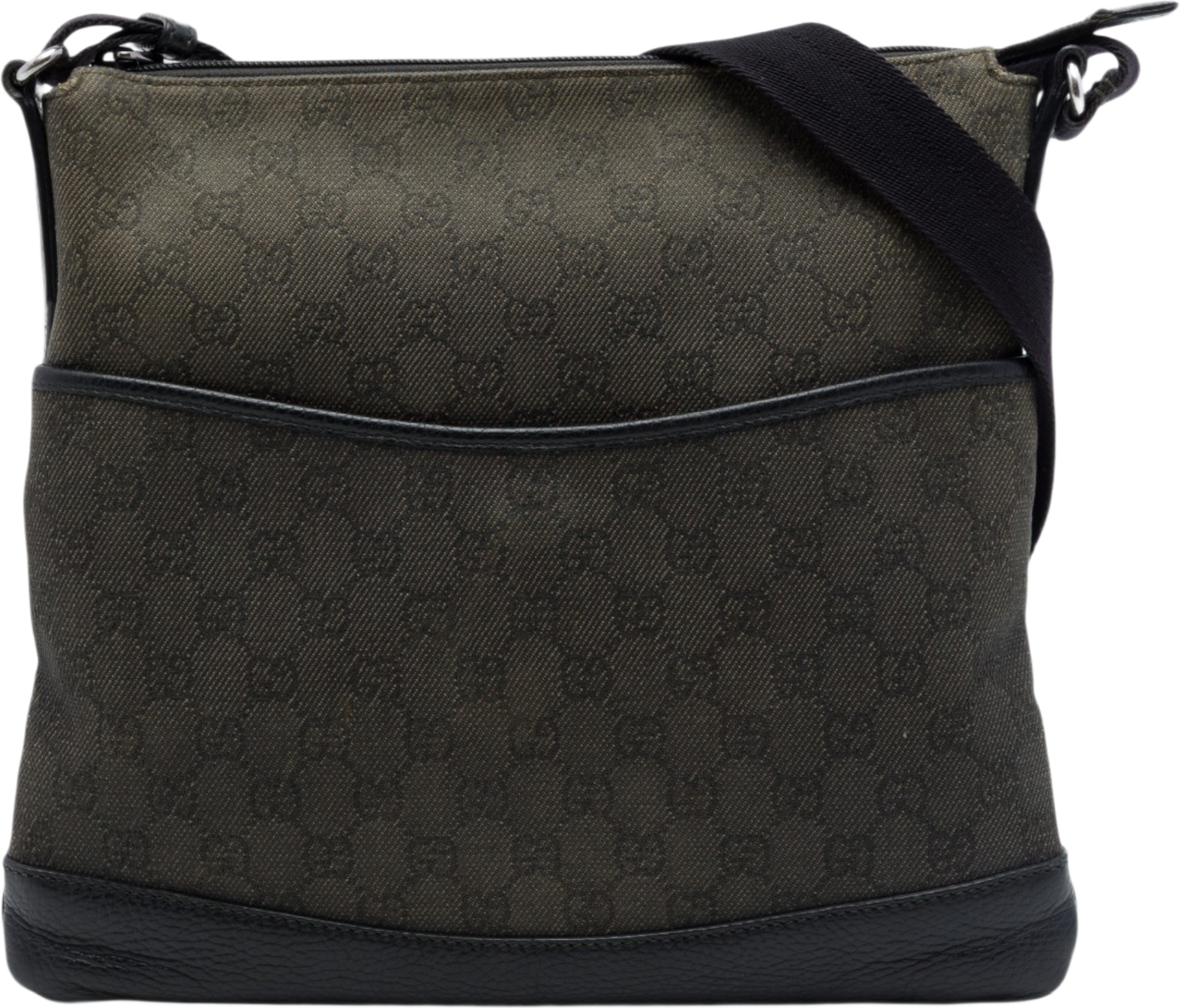Gucci Gg Denim Crossbody, från Luxclusif, i färgen svart. Klicka för att öppna bilden i stort format