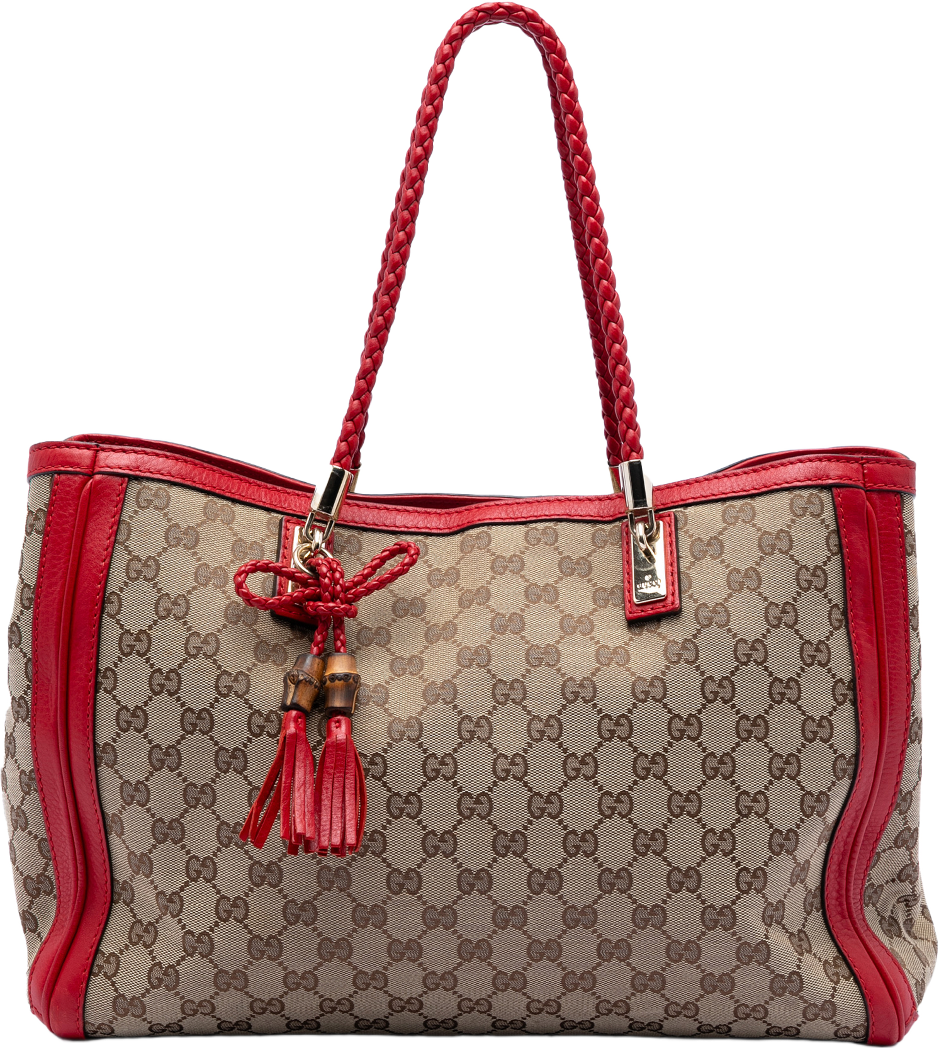 Gucci Medium Gg Canvas Bella Tote, från Luxclusif, i färgen beige. Klicka för att öppna bilden i stort format