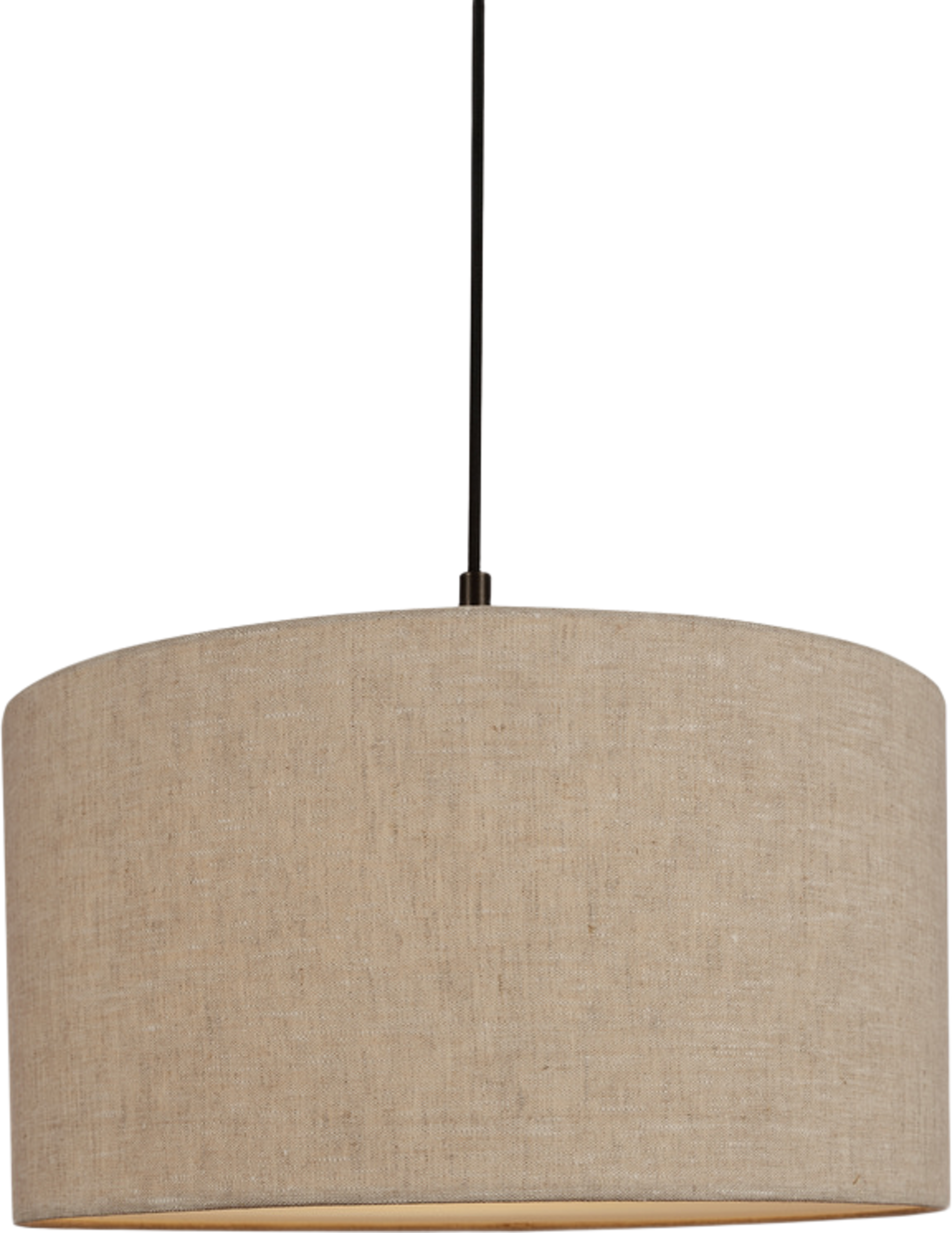 Pendel Soft Ø44, från Belid, i färgen linne natur/metallic bronze. Klicka för att öppna bilden i stort format