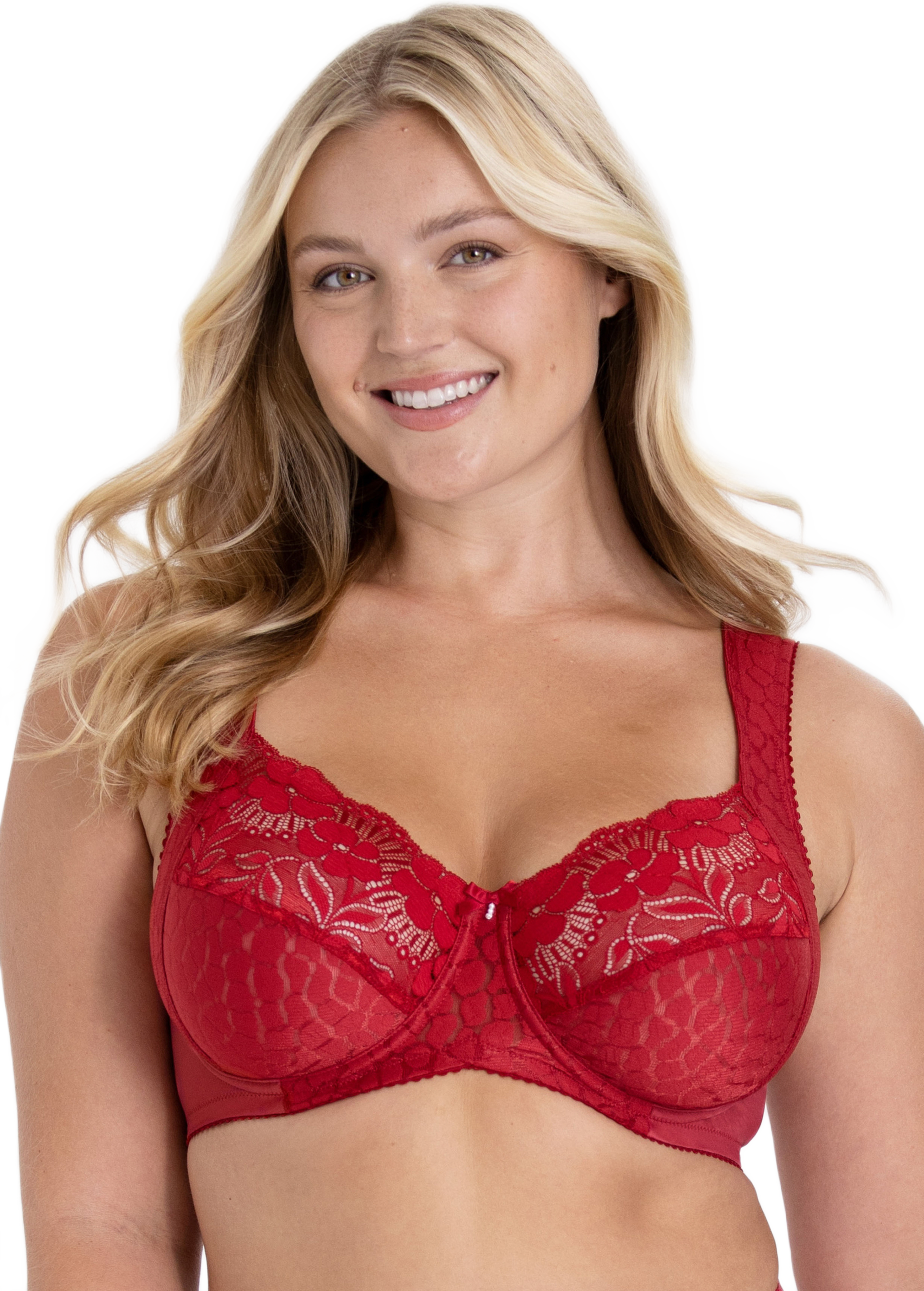 Jacquard And Lace Bh Med Bygel
