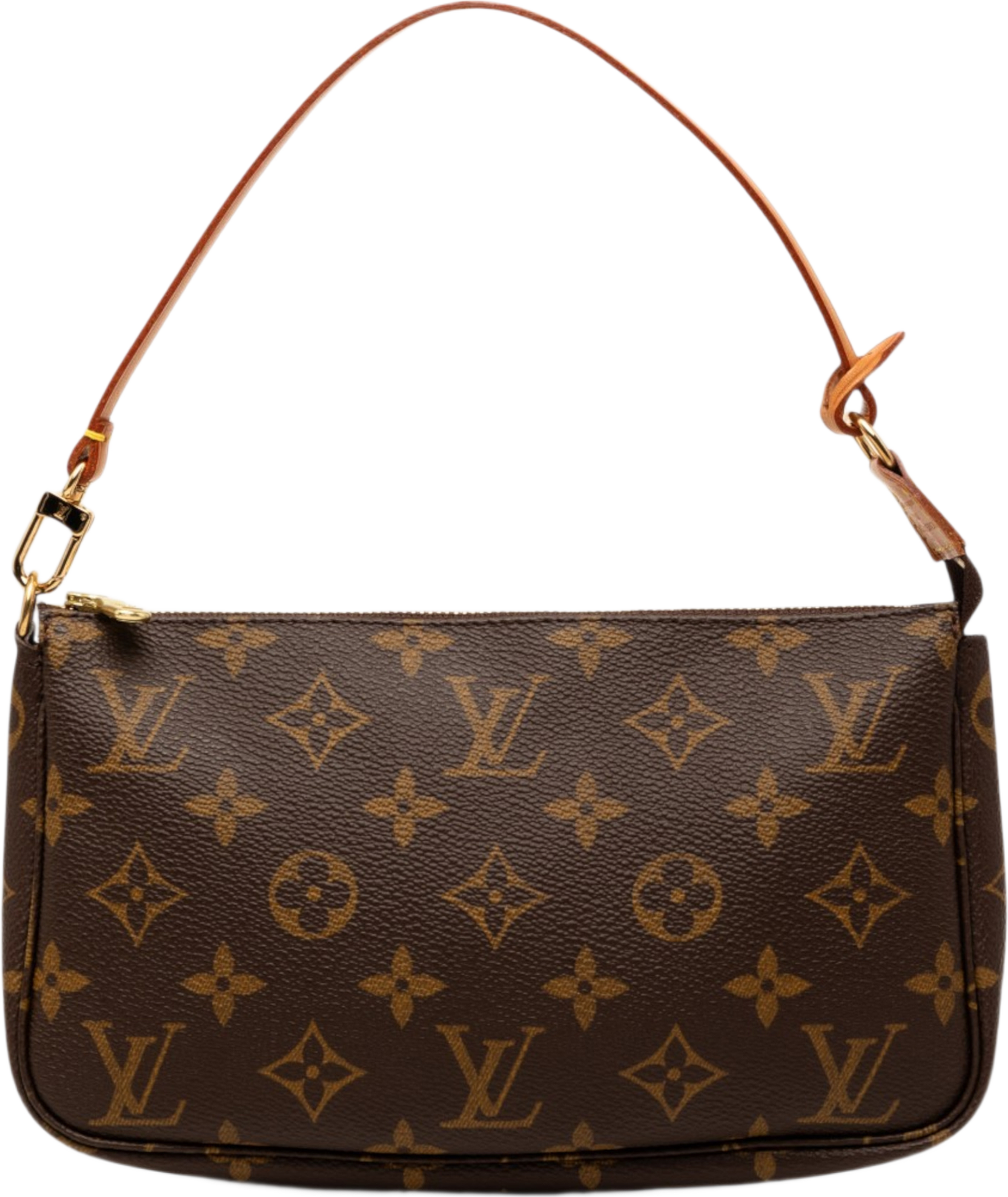 Louis Vuitton Monogram Pochette Accessoires, från Luxclusif, i färgen brun. Klicka för att öppna bilden i stort format