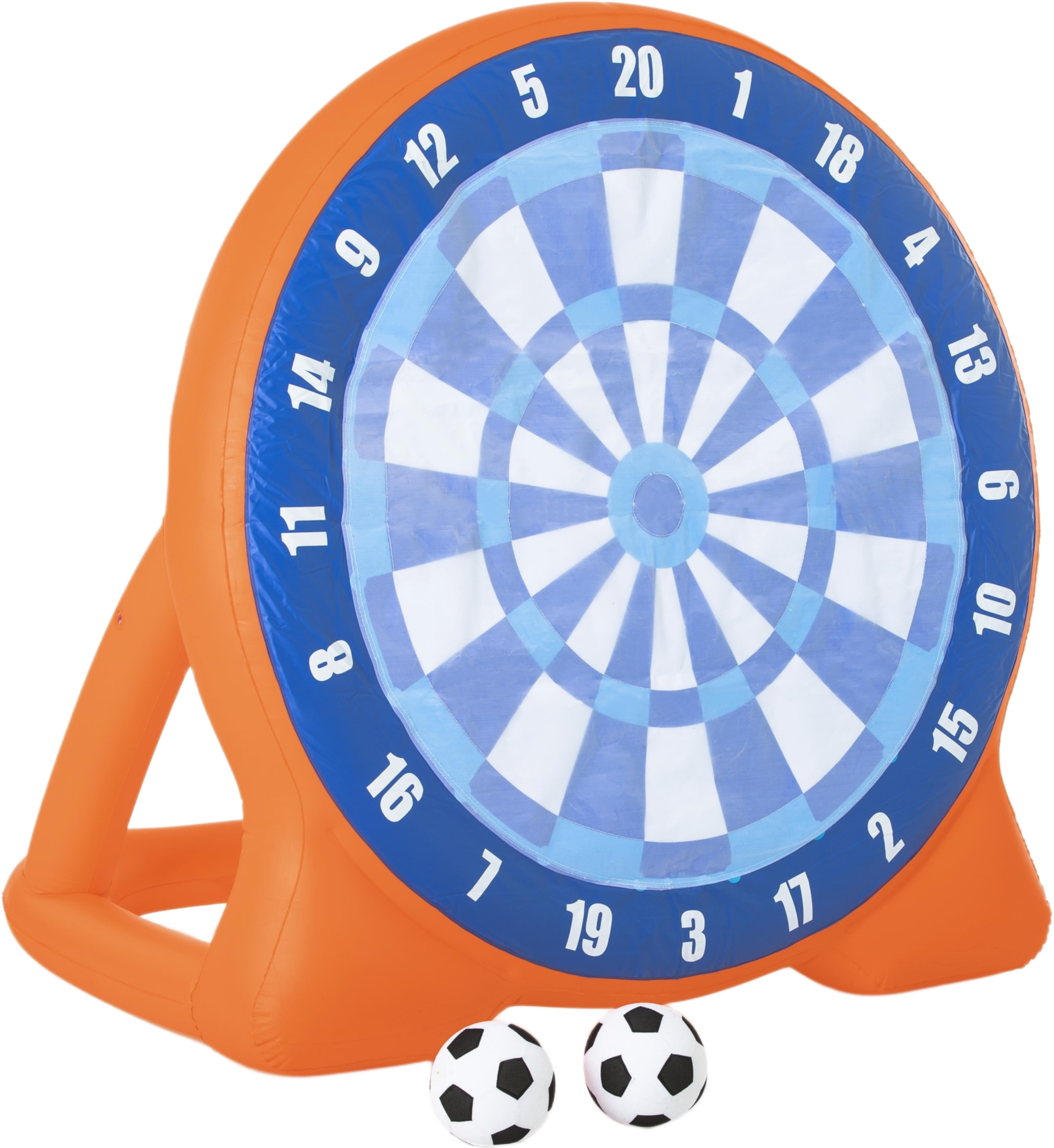 Fotbollsdart Uppblåsbar 157 X 107 X 157cm, från Bestway, i färgen blå. Klicka för att öppna bilden i stort format