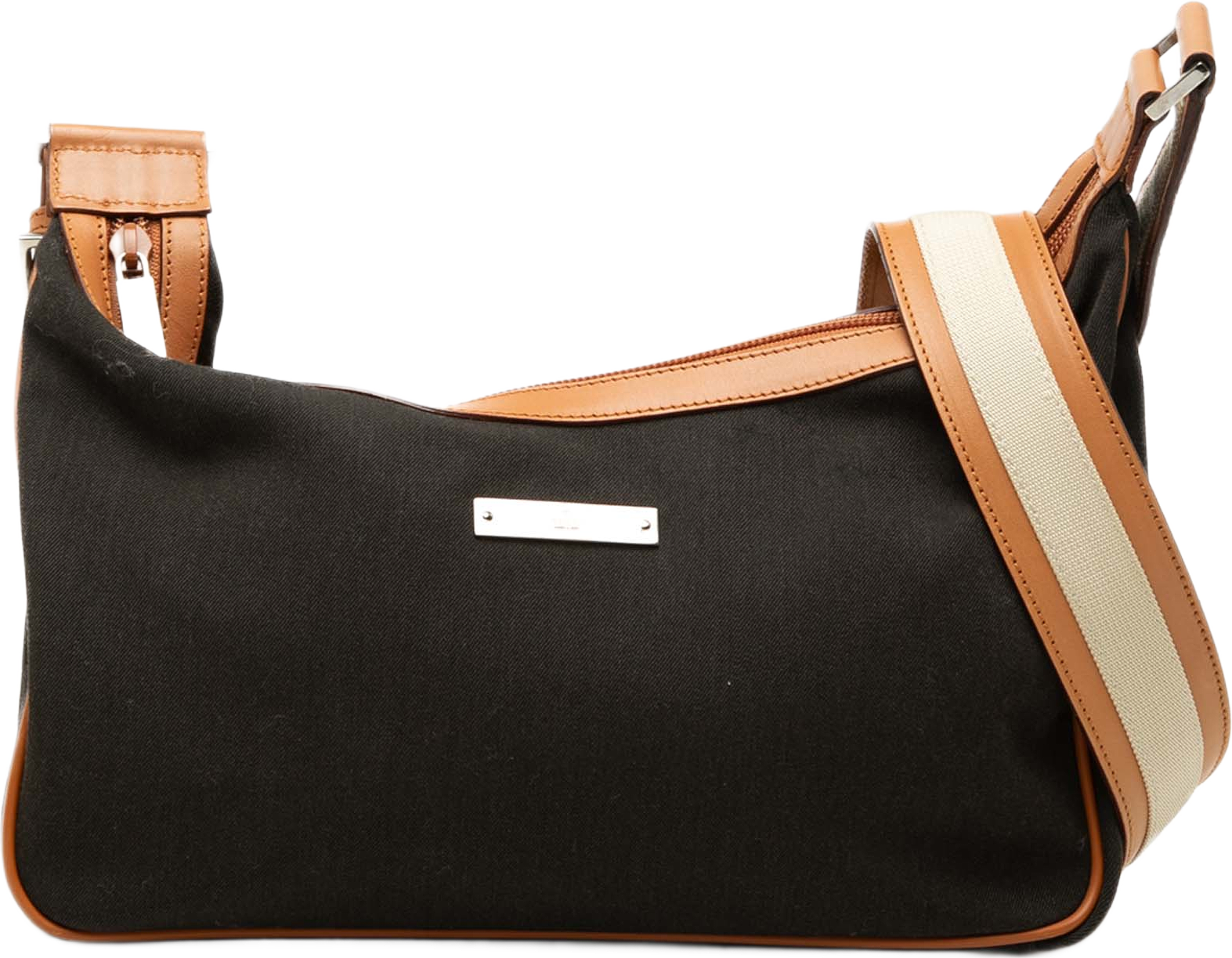 Gucci Canvas Crossbody, från Luxclusif, i färgen svart. Klicka för att öppna bilden i stort format