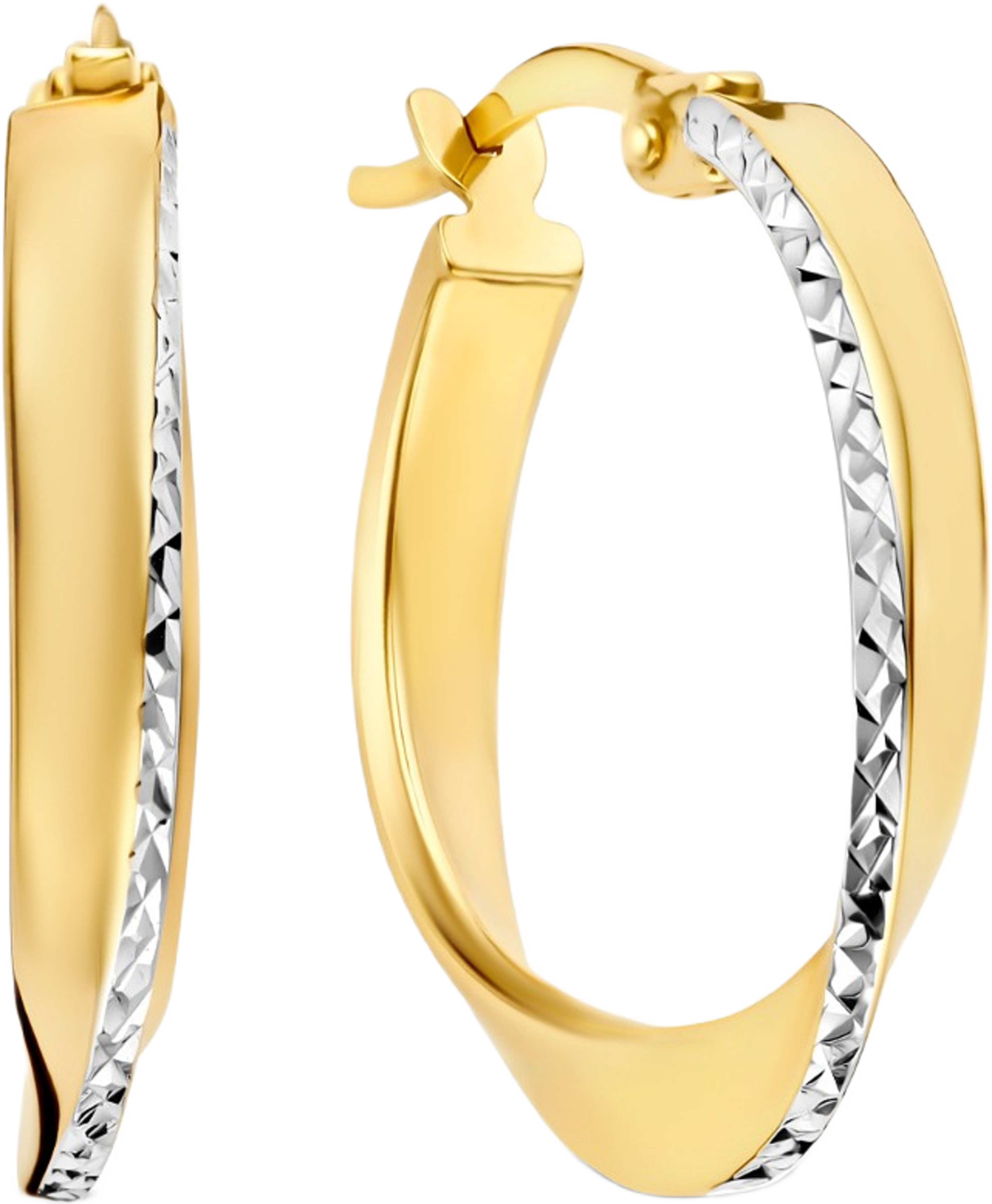 Rivoli 14 Karat Guld Creoler